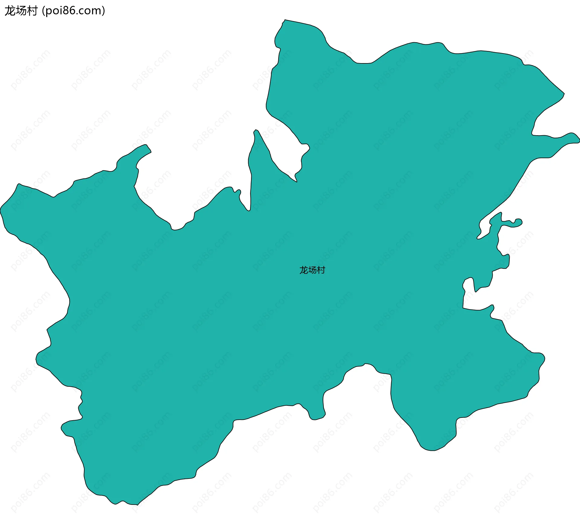 龙场村边界地图