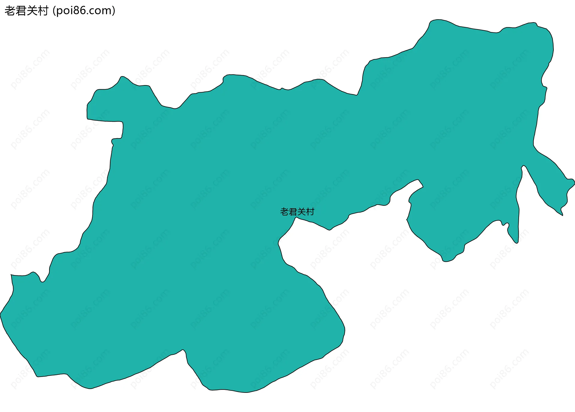 老君关村边界地图