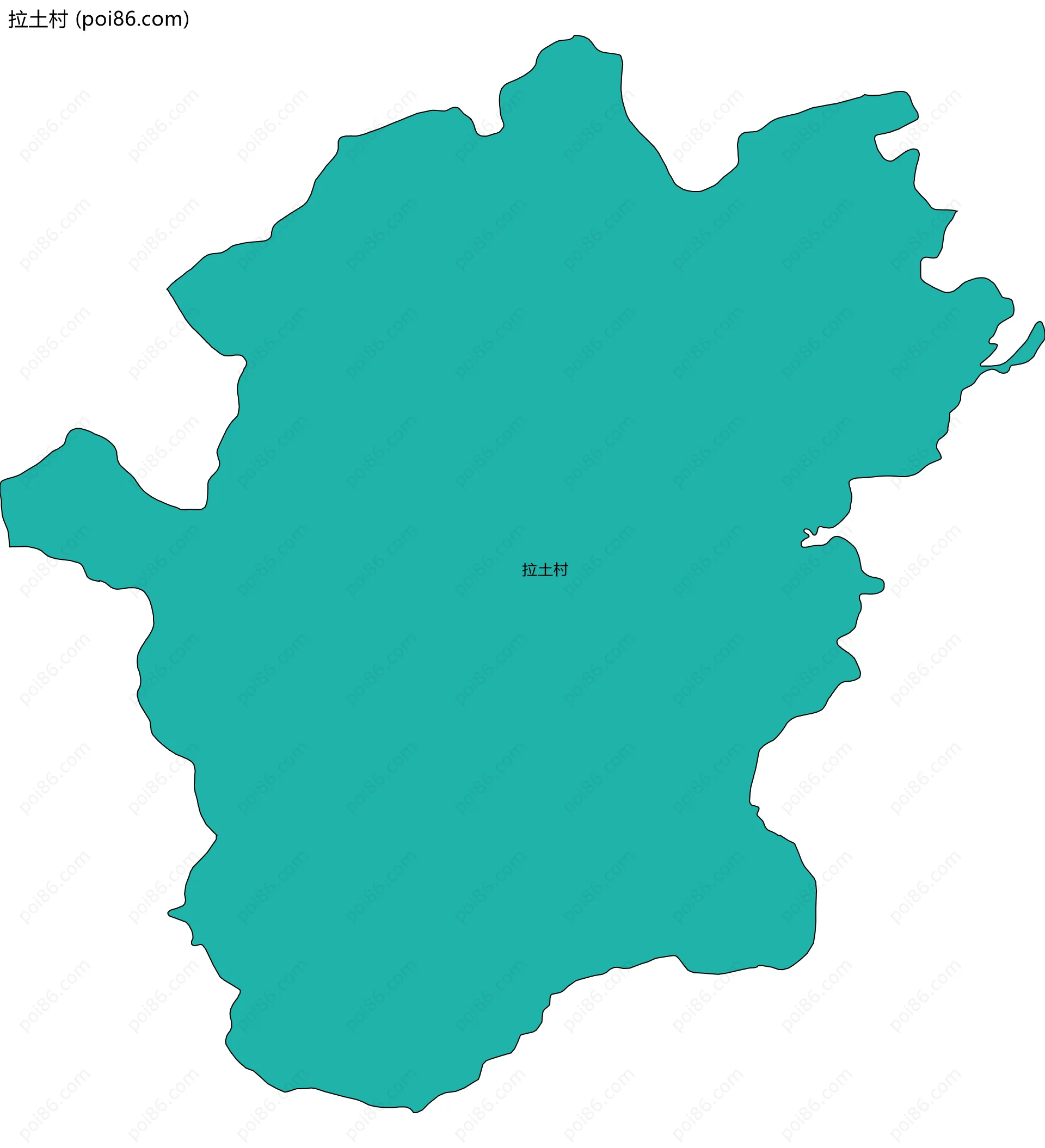 拉土村边界地图