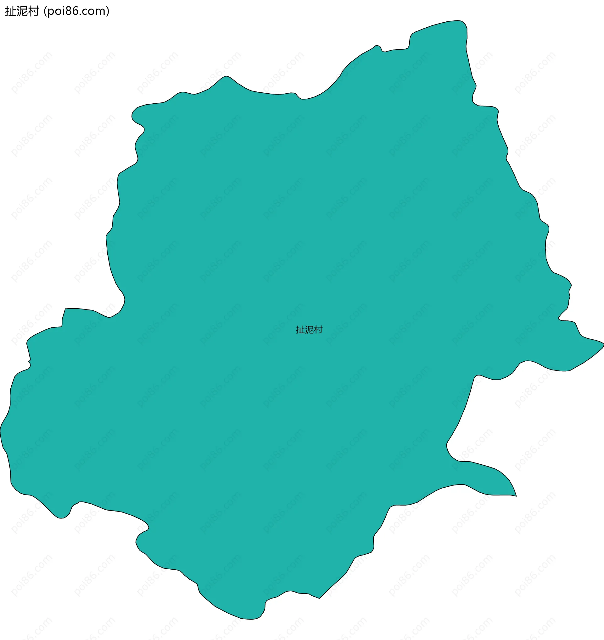 扯泥村边界地图