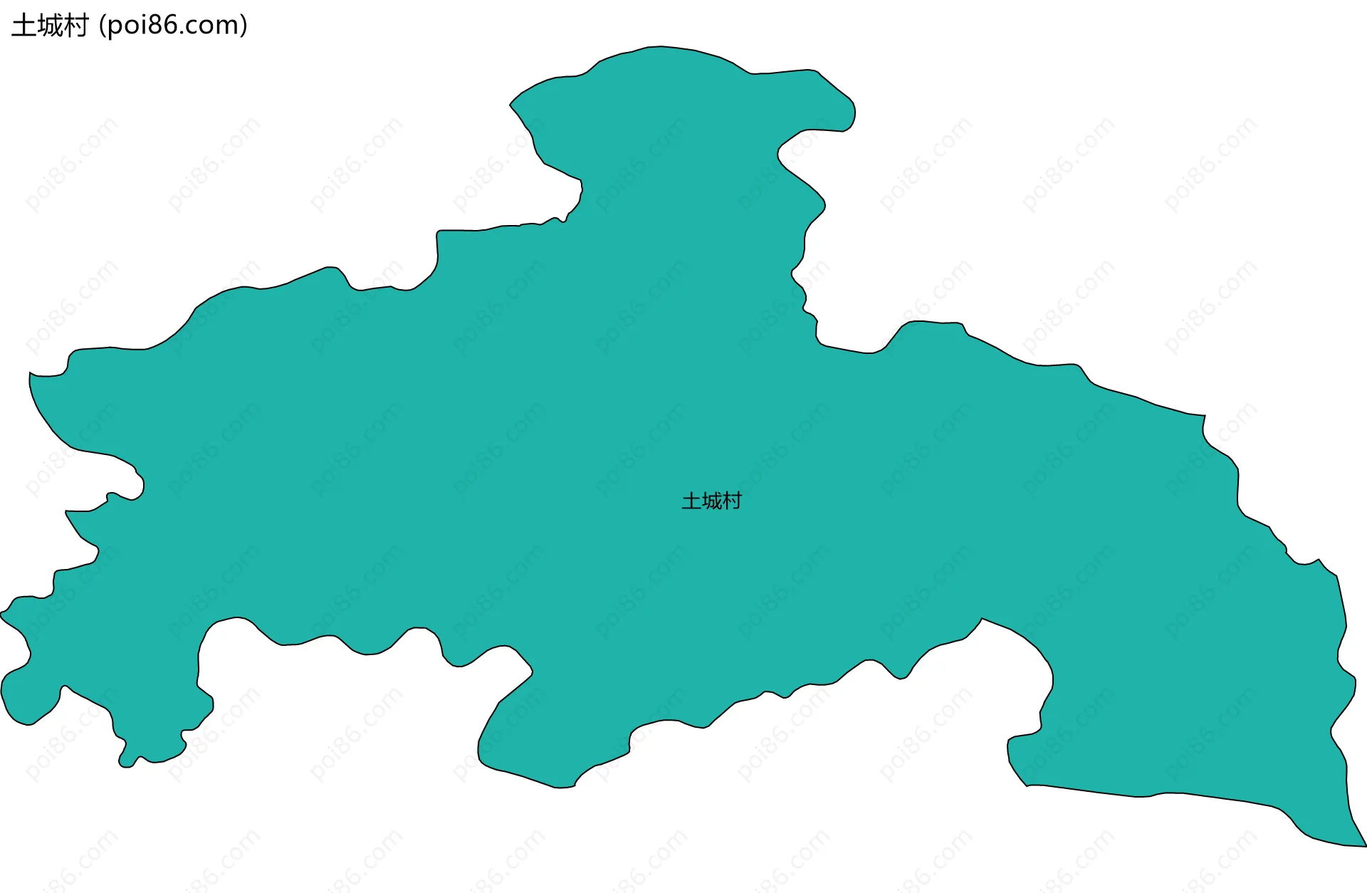土城村边界地图