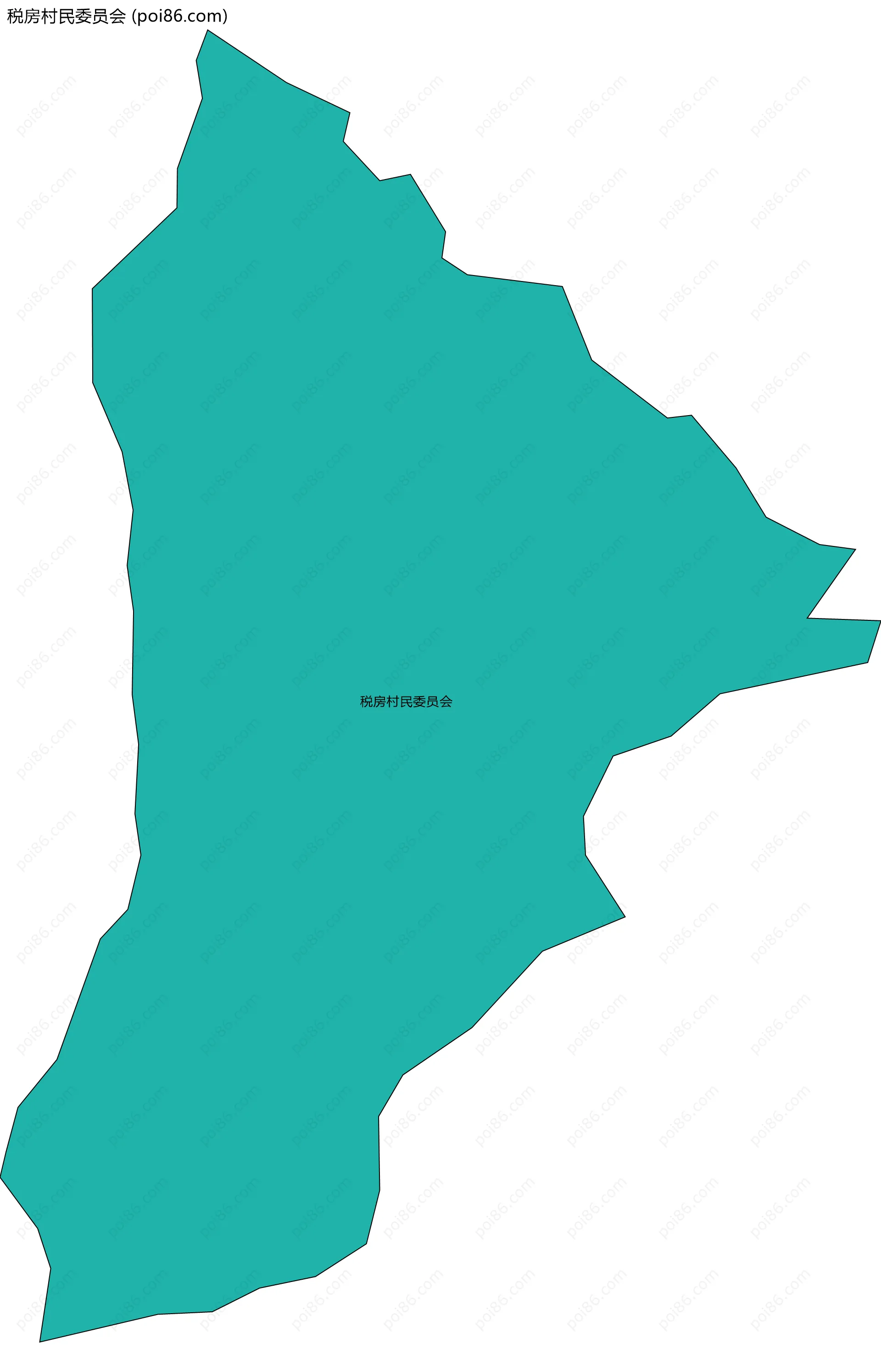税房村民委员会边界地图