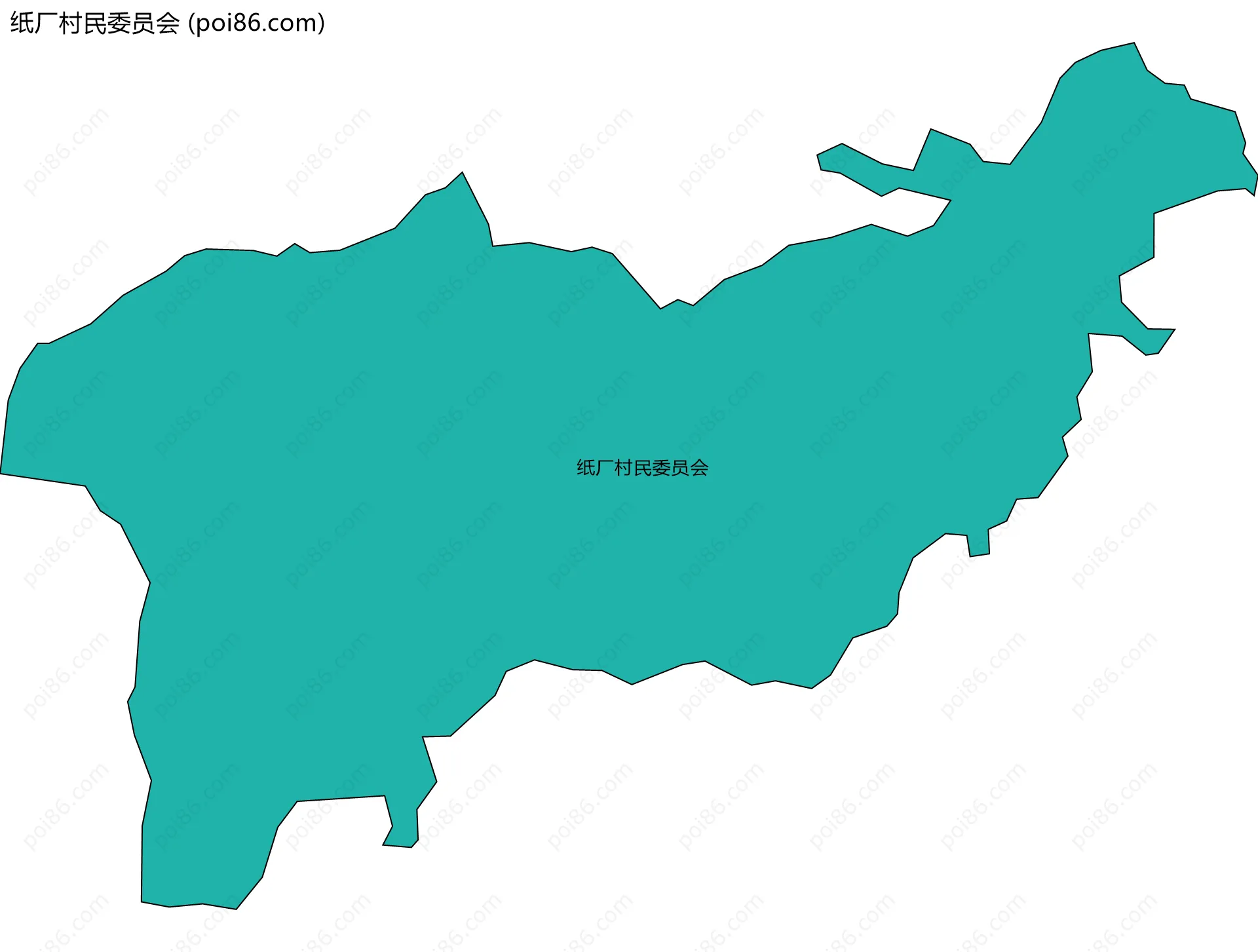 纸厂村民委员会边界地图