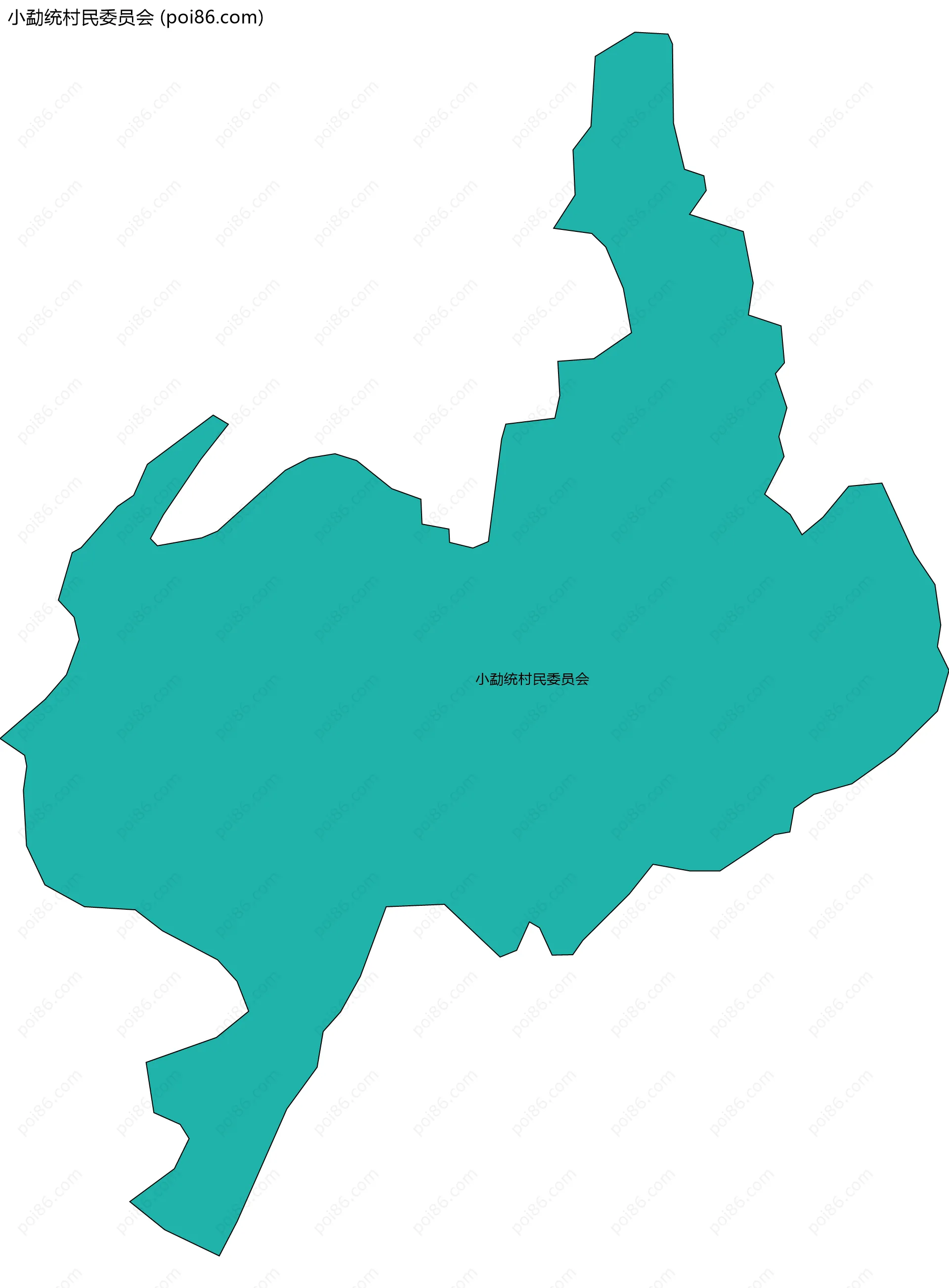 小勐统村民委员会边界地图