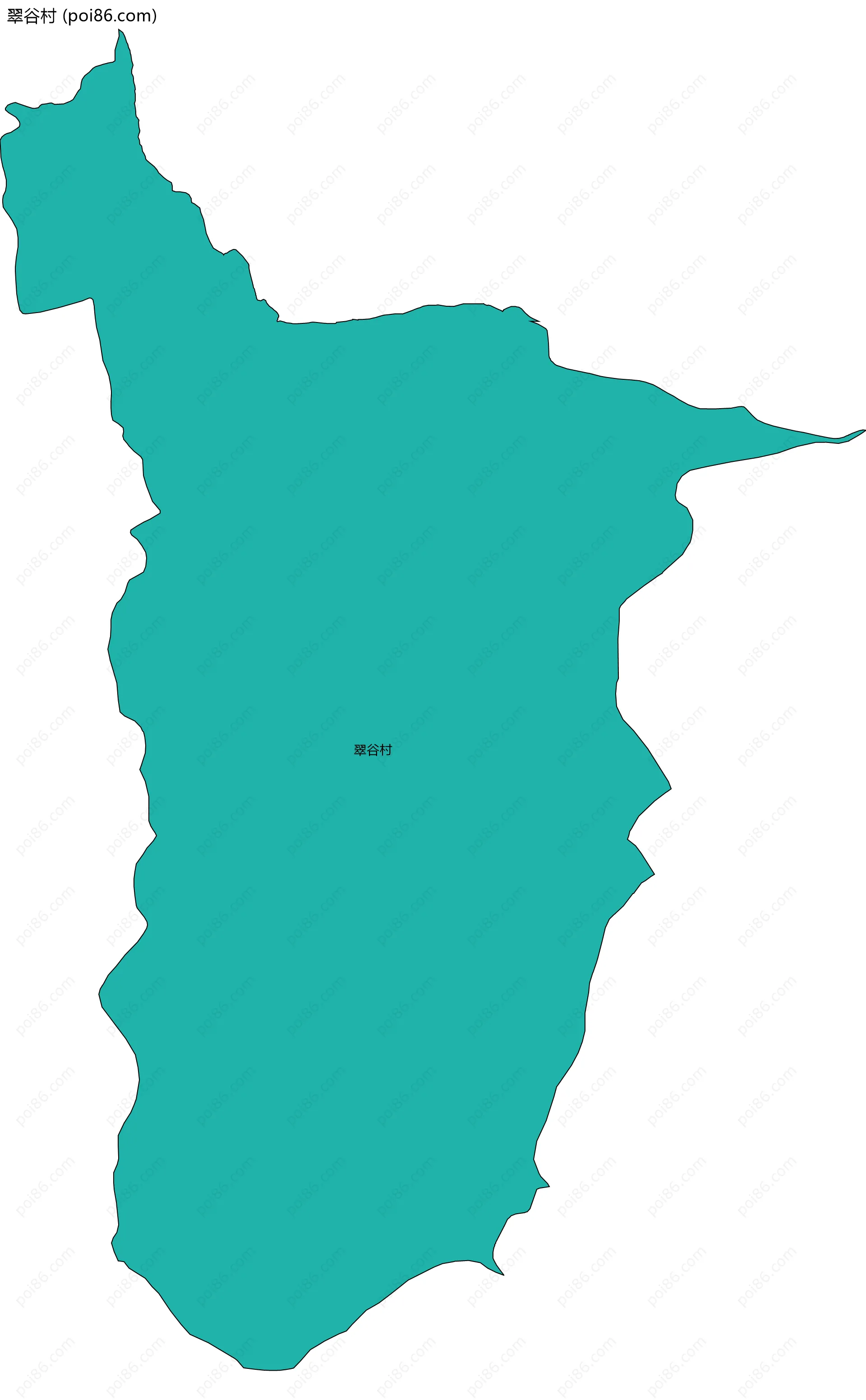 翠谷村边界地图