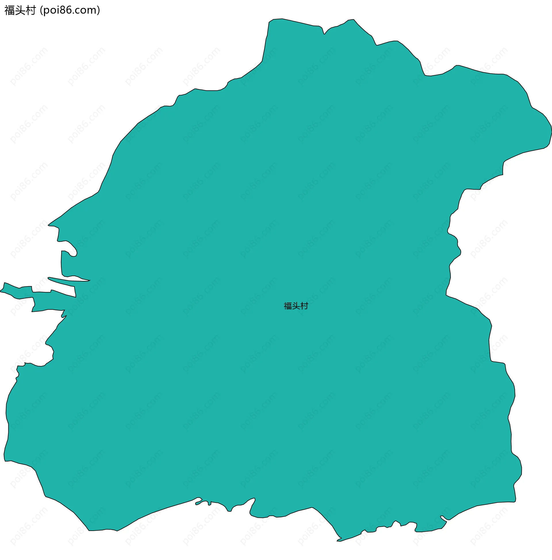 福头村边界地图