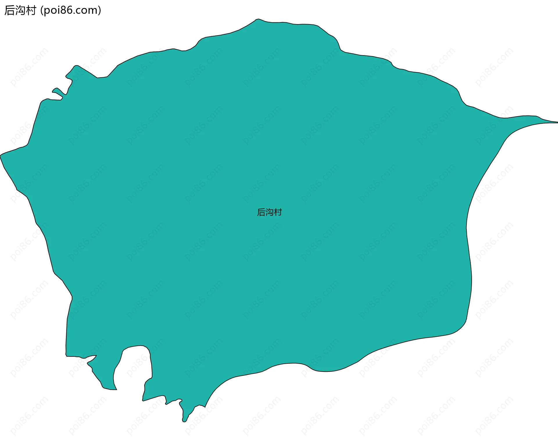 后沟村边界地图