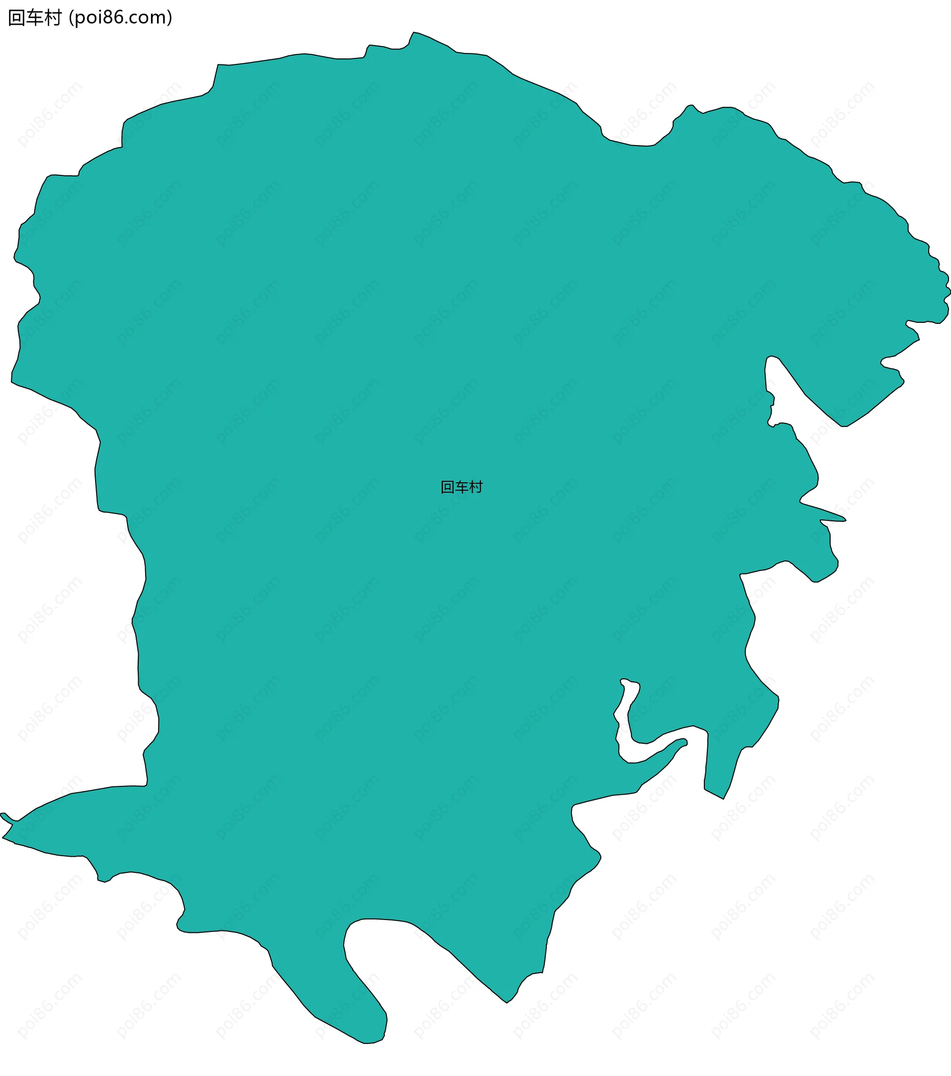 回车村边界地图