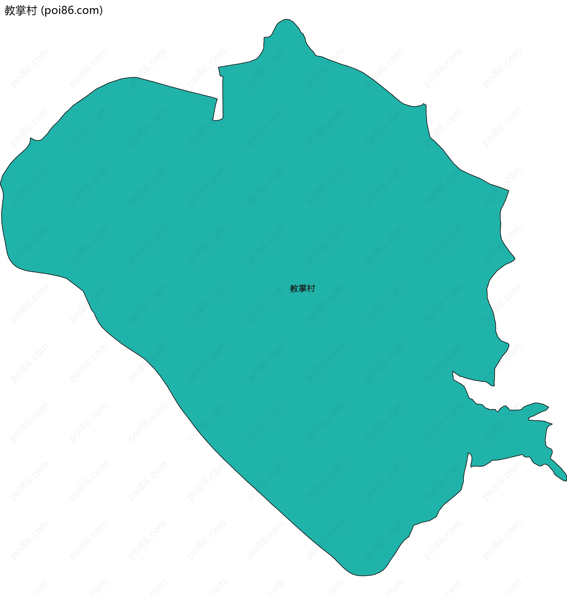 教掌村边界地图