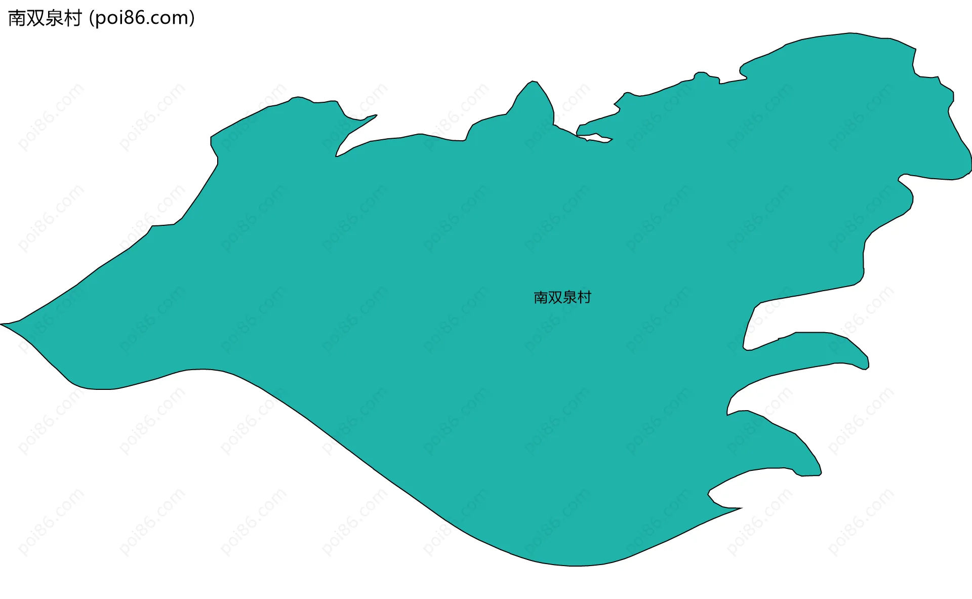 南双泉村边界地图