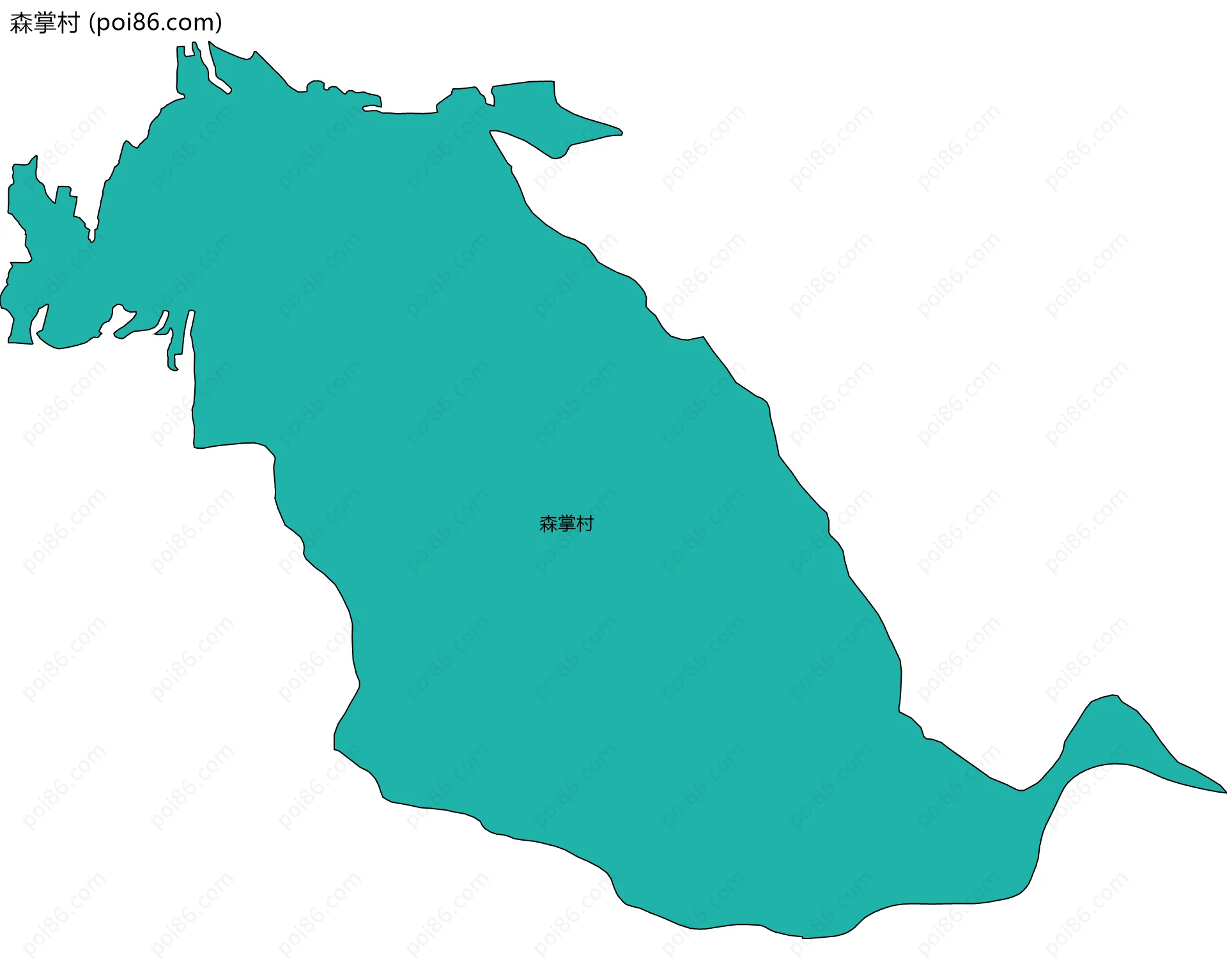 森掌村边界地图