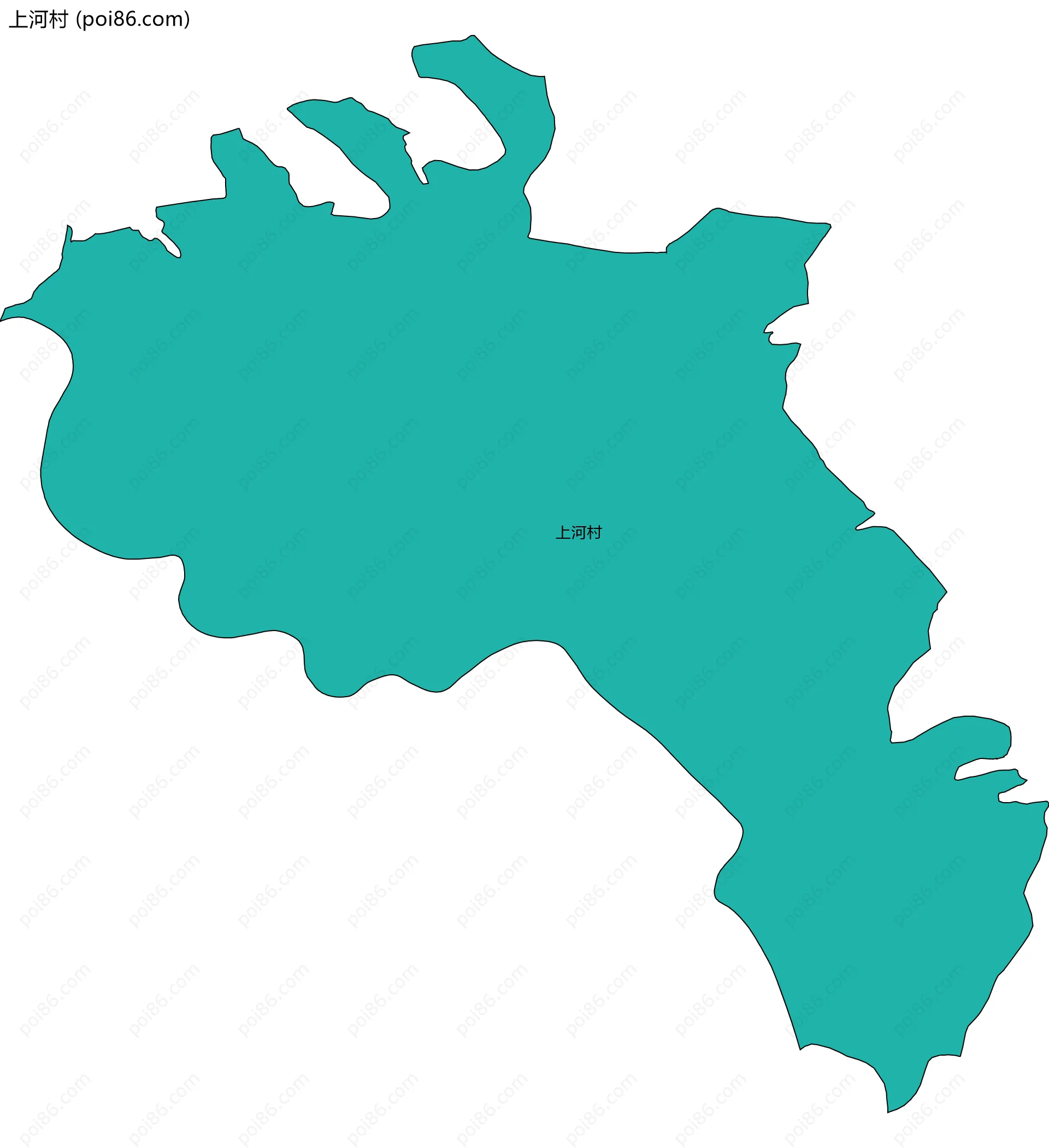 上河村边界地图