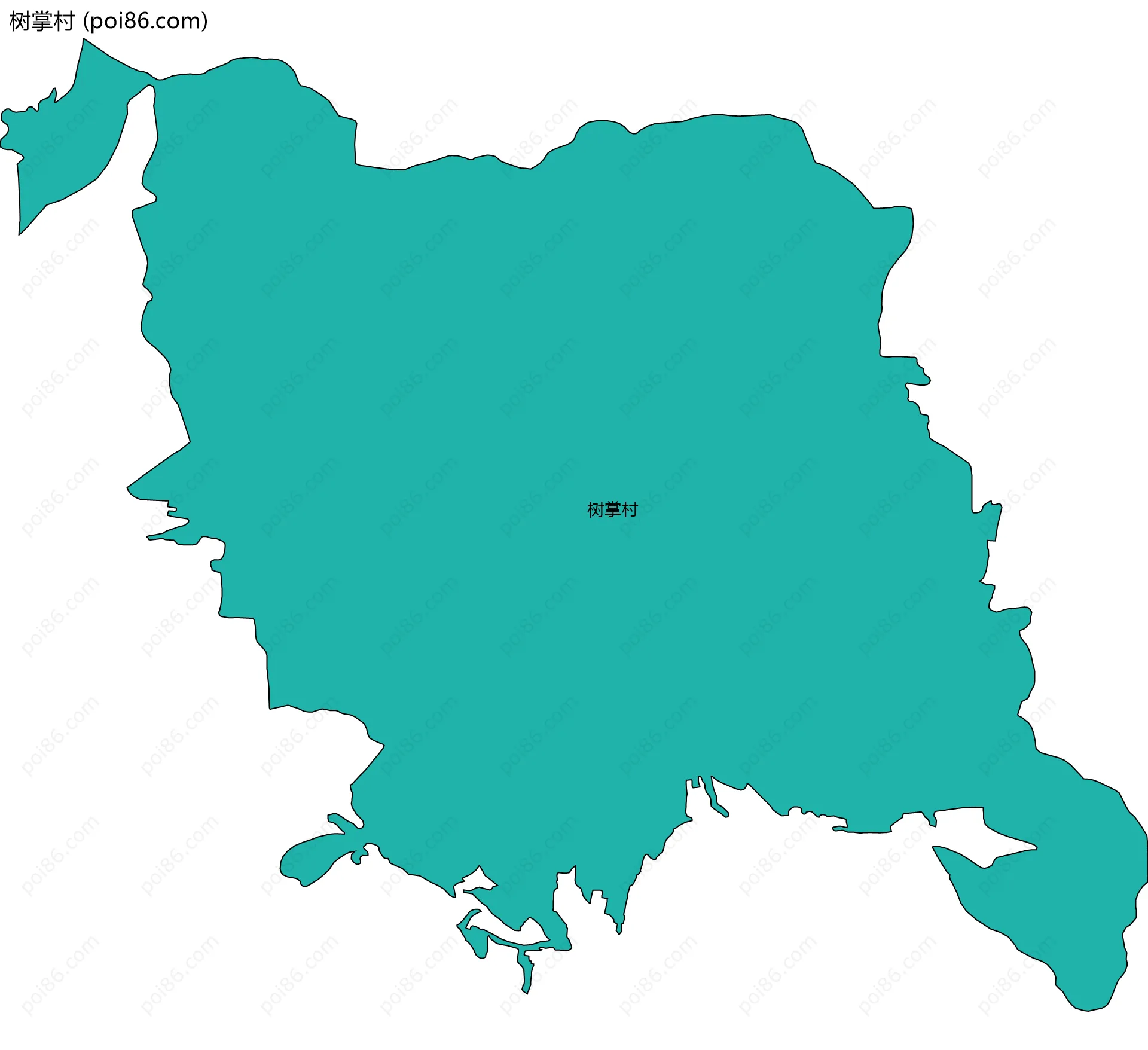 树掌村边界地图