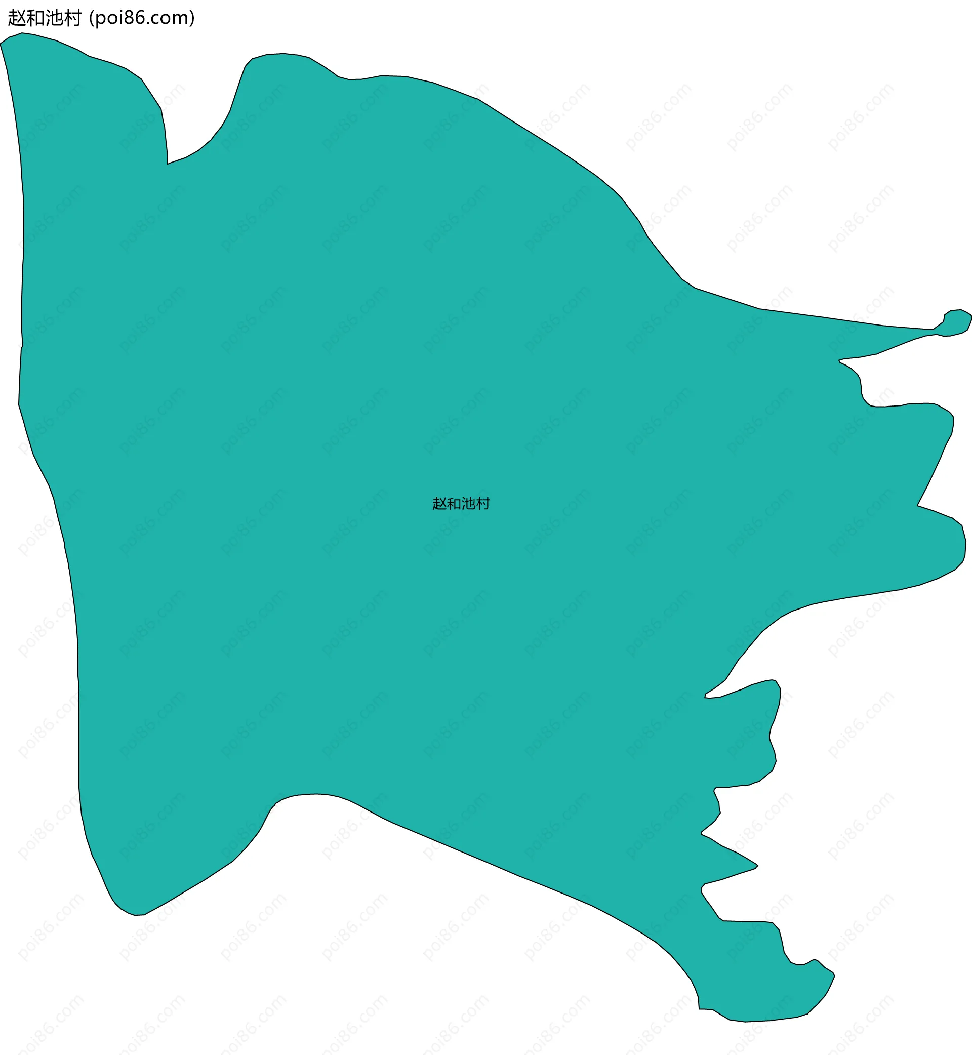 赵和池村边界地图