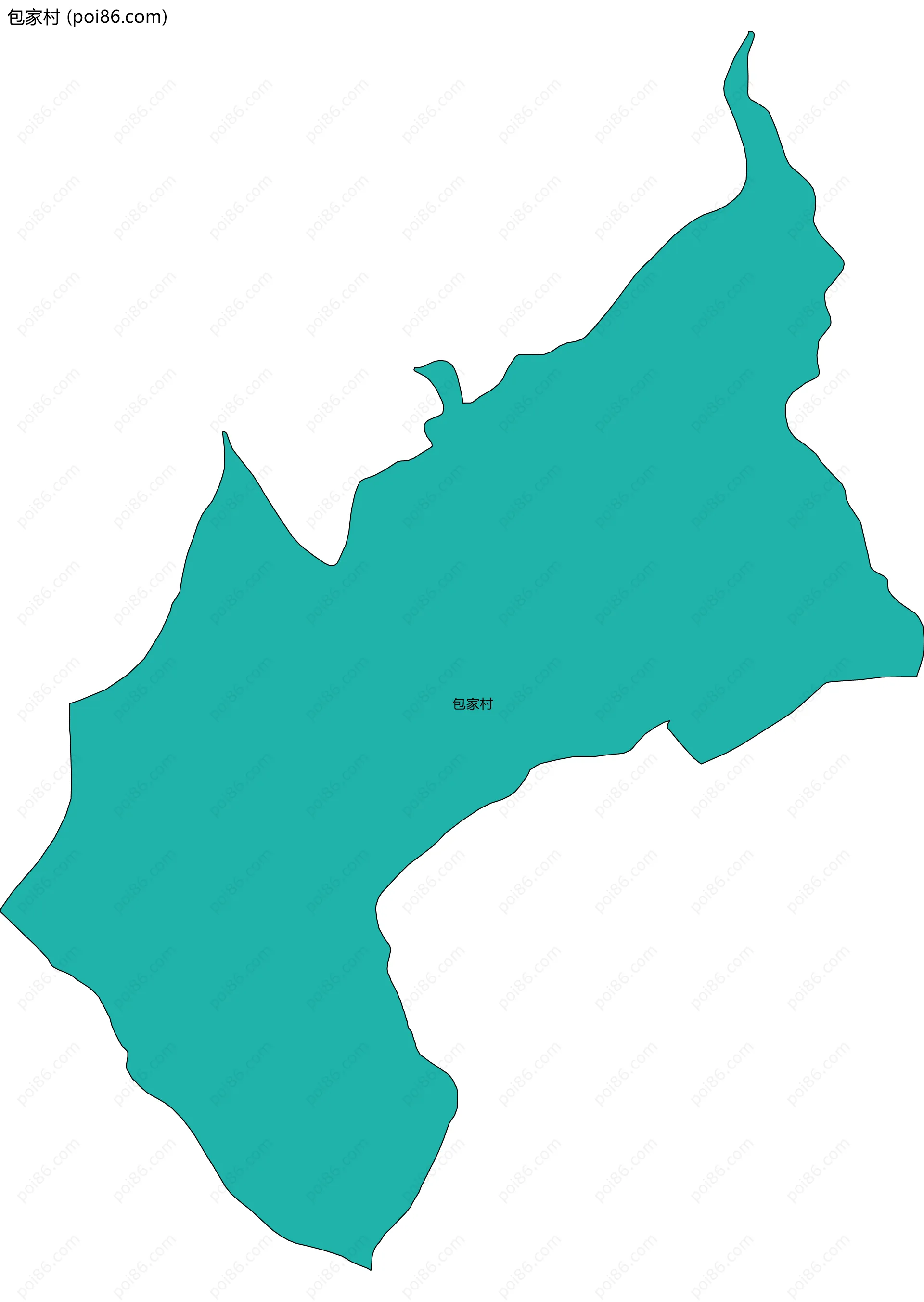 包家村边界地图