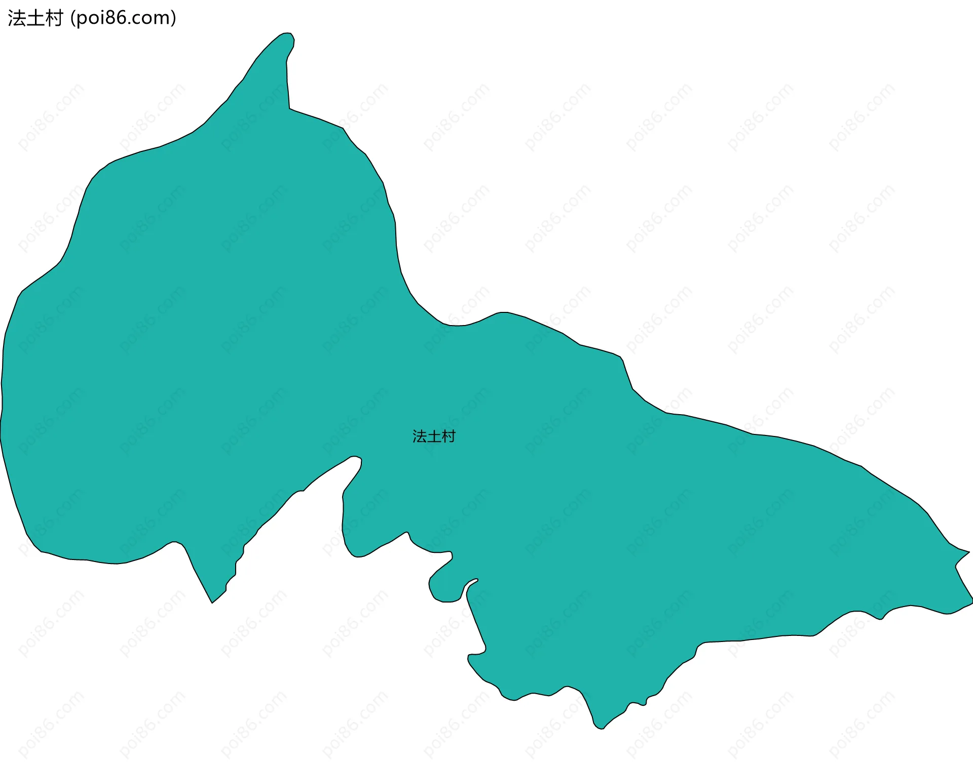 法土村边界地图