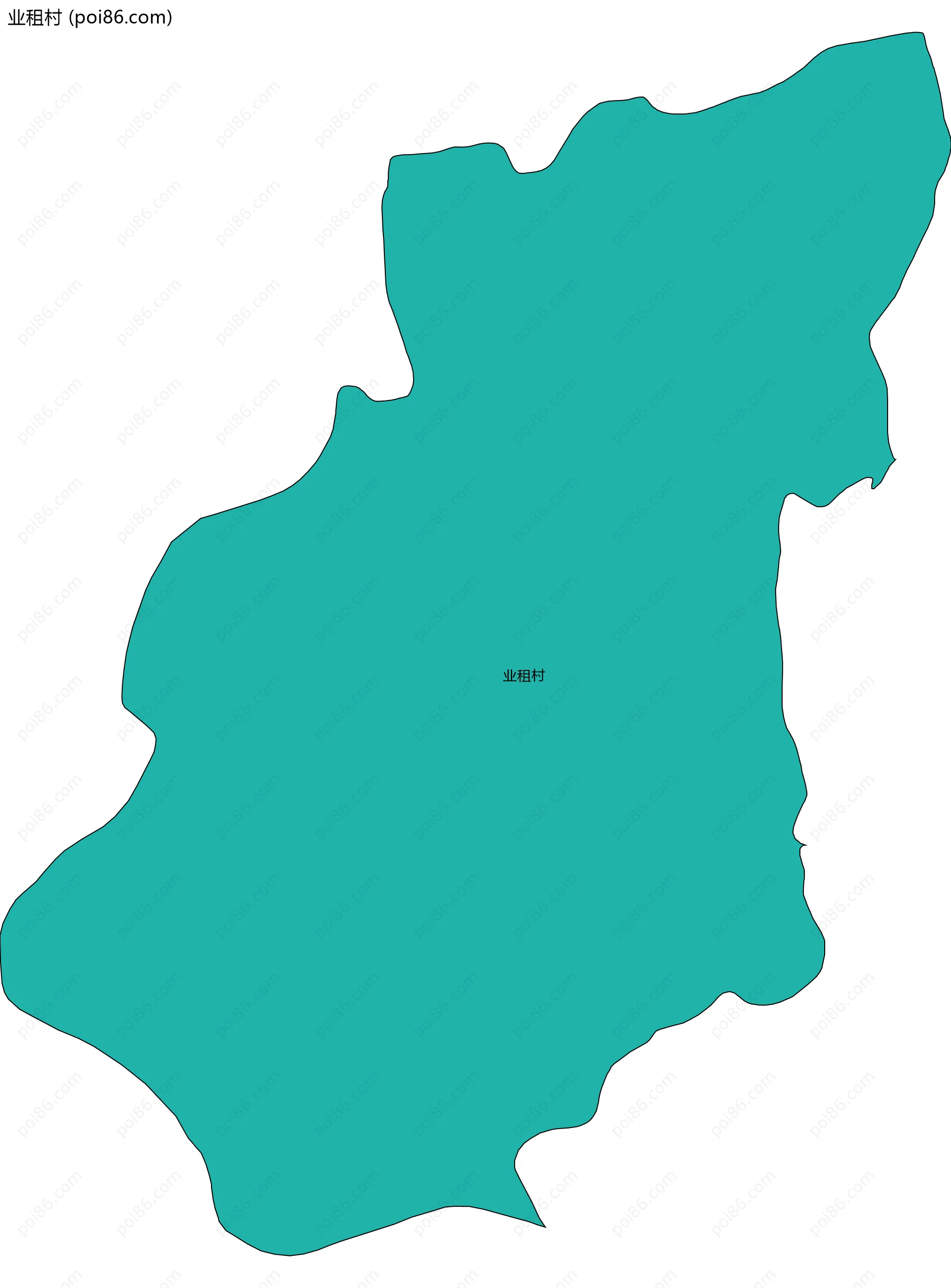 业租村边界地图