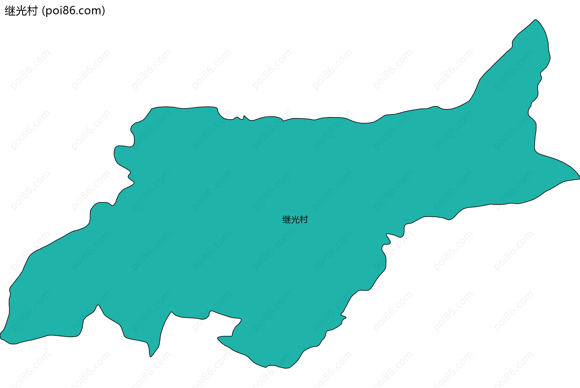 继光村边界地图