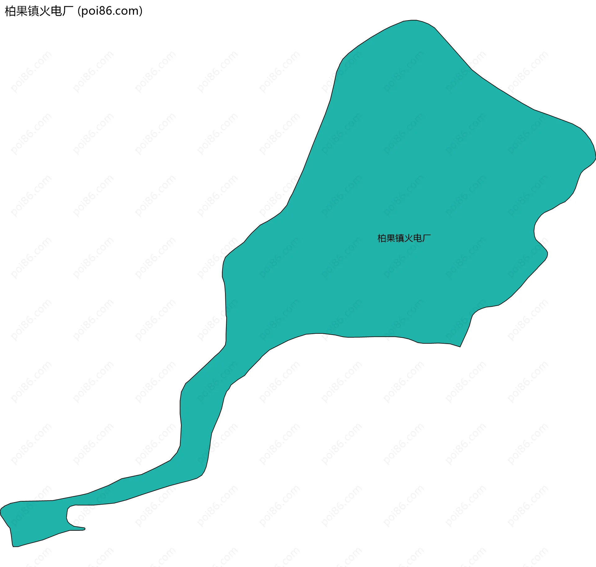 柏果镇火电厂边界地图