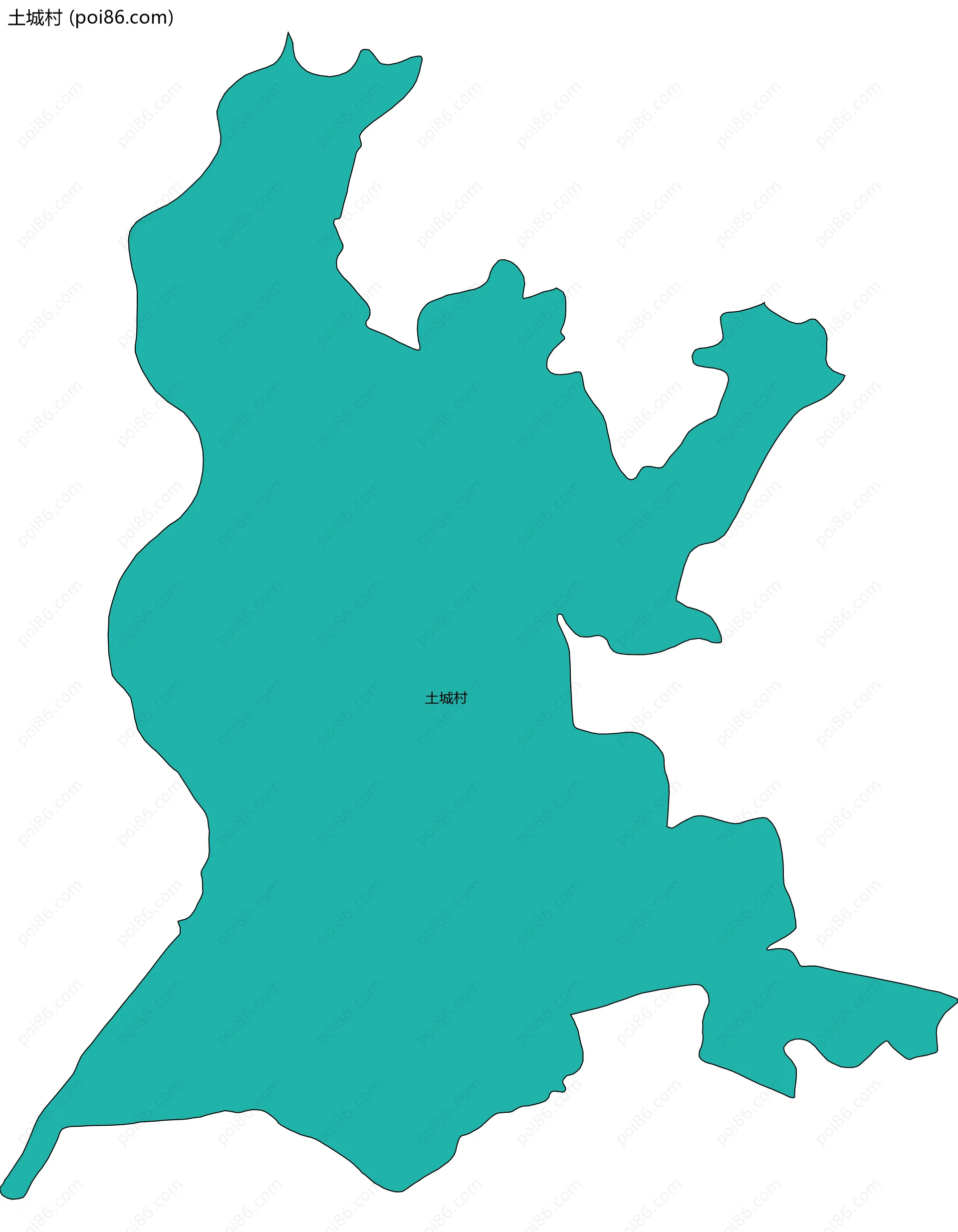 土城村边界地图