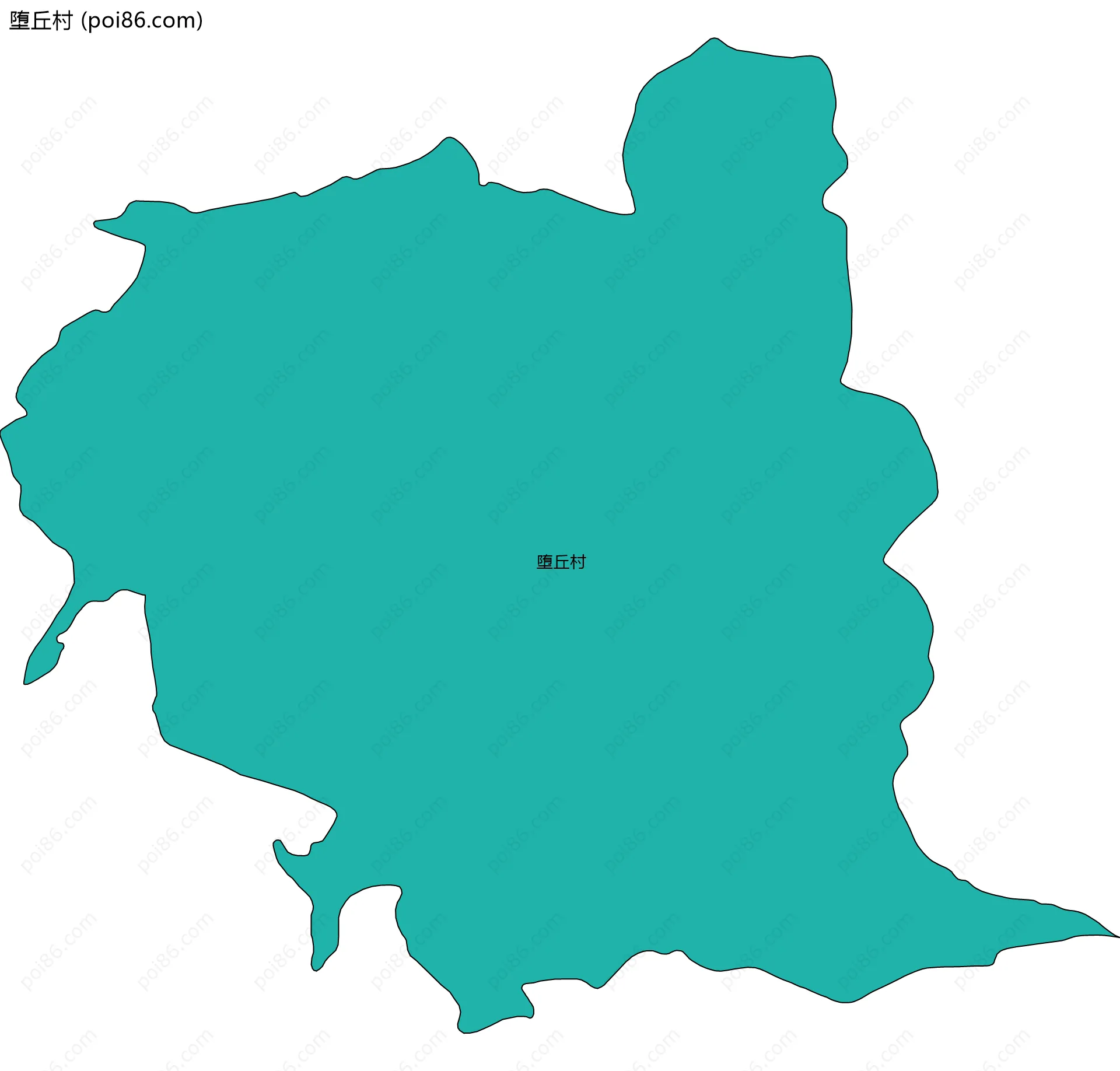 堕丘村边界地图