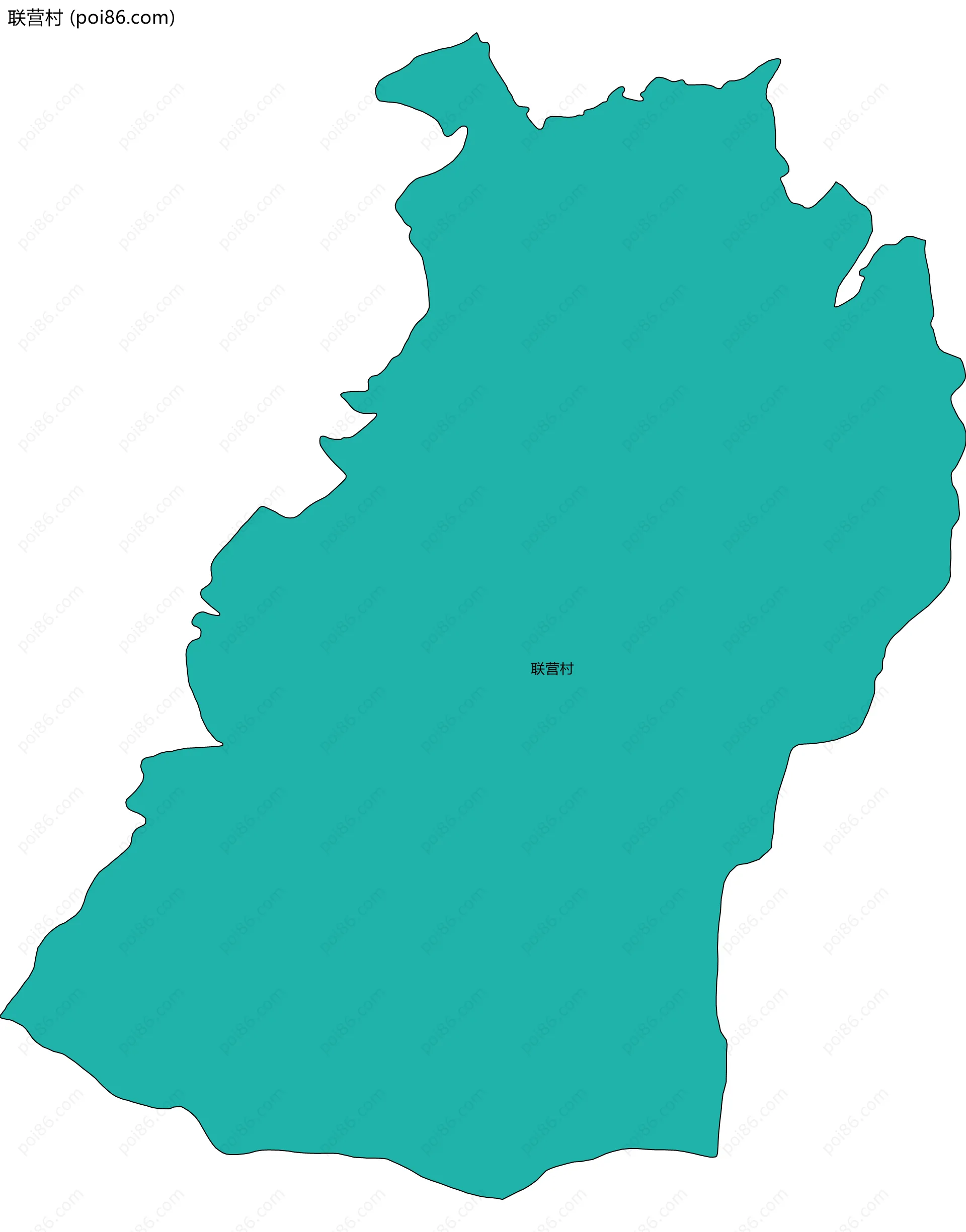 联营村边界地图