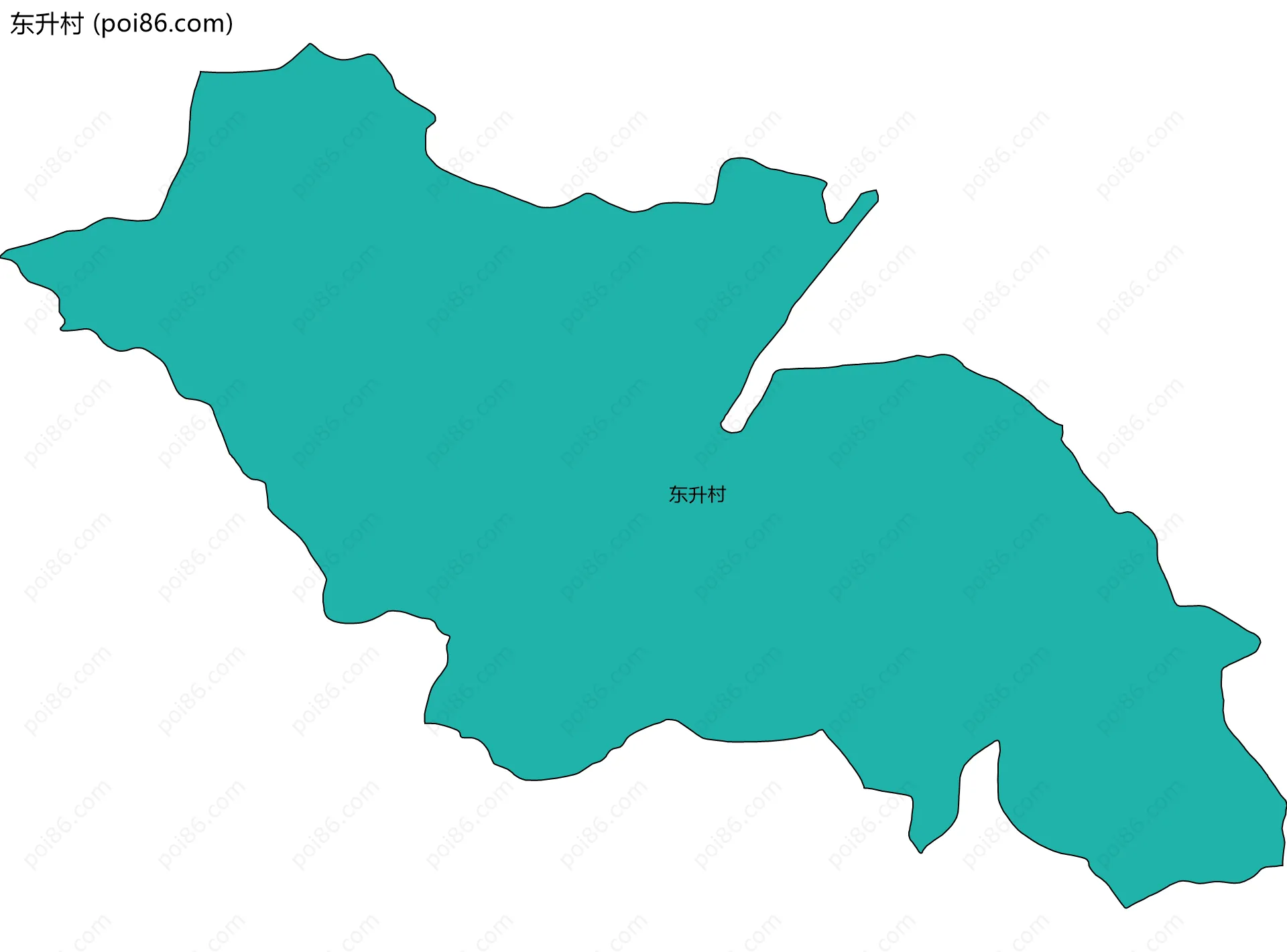 东升村边界地图