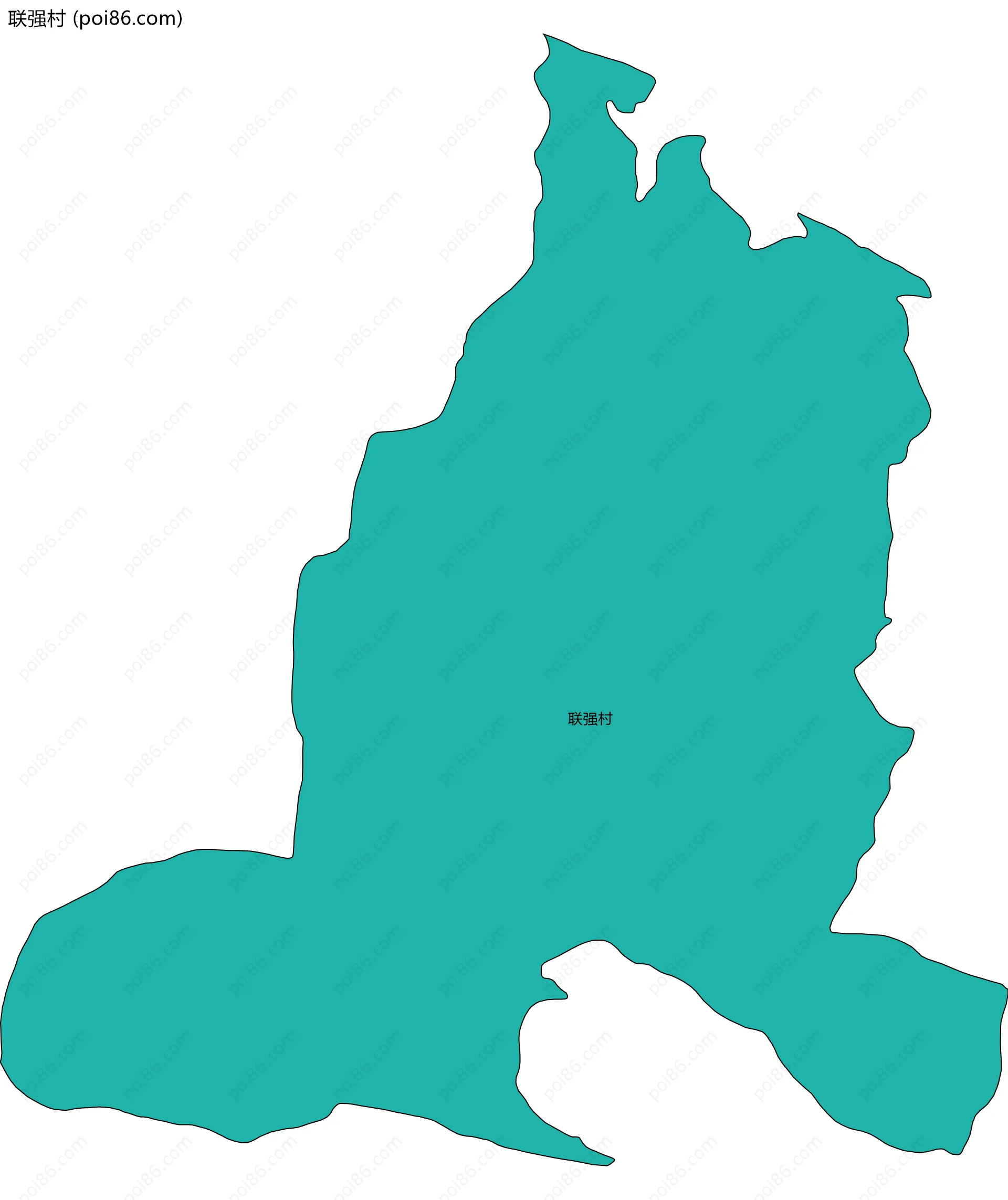 联强村边界地图