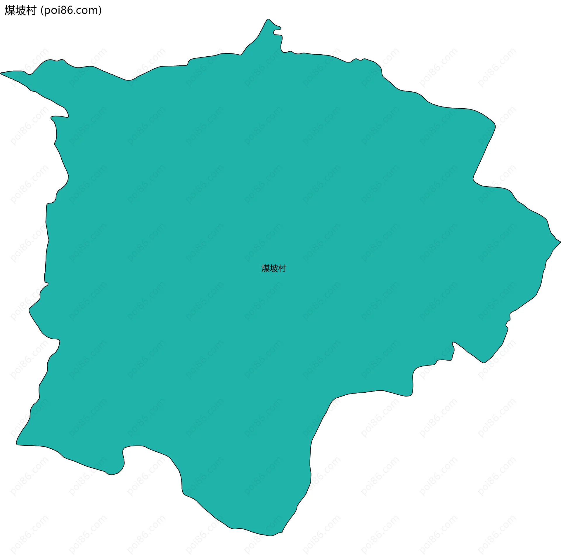 煤坡村边界地图