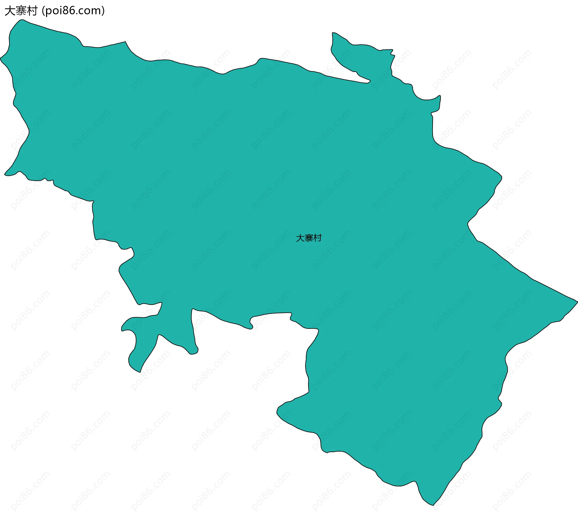 大寨村边界地图