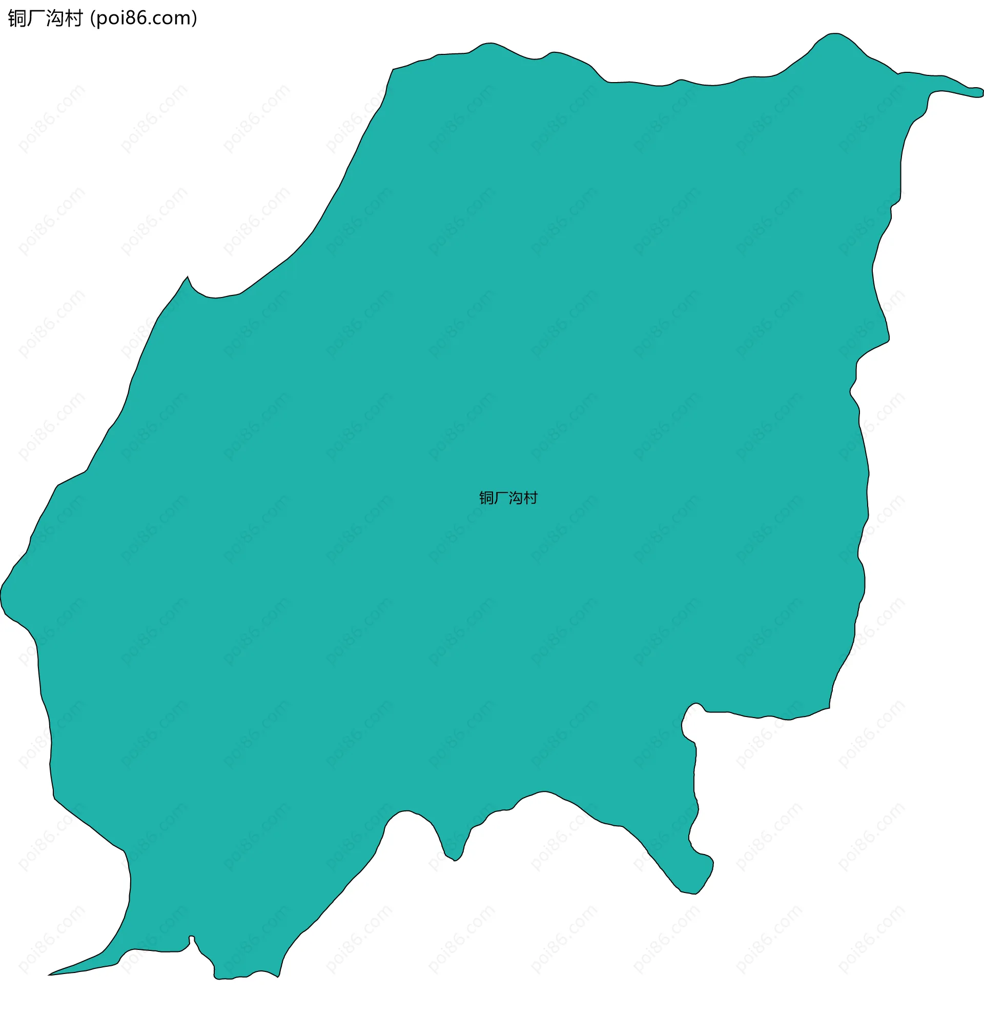 铜厂沟村边界地图