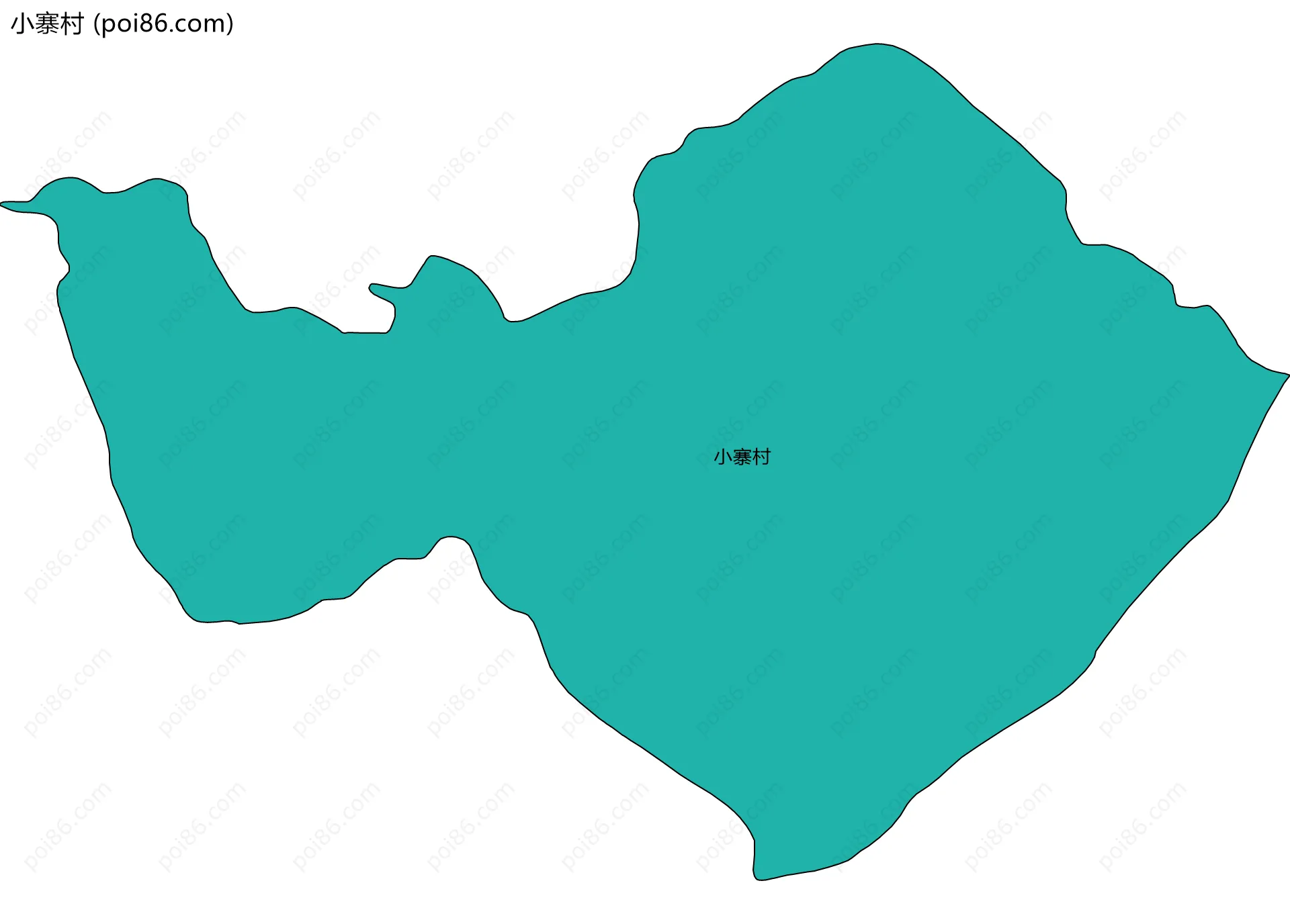 小寨村边界地图