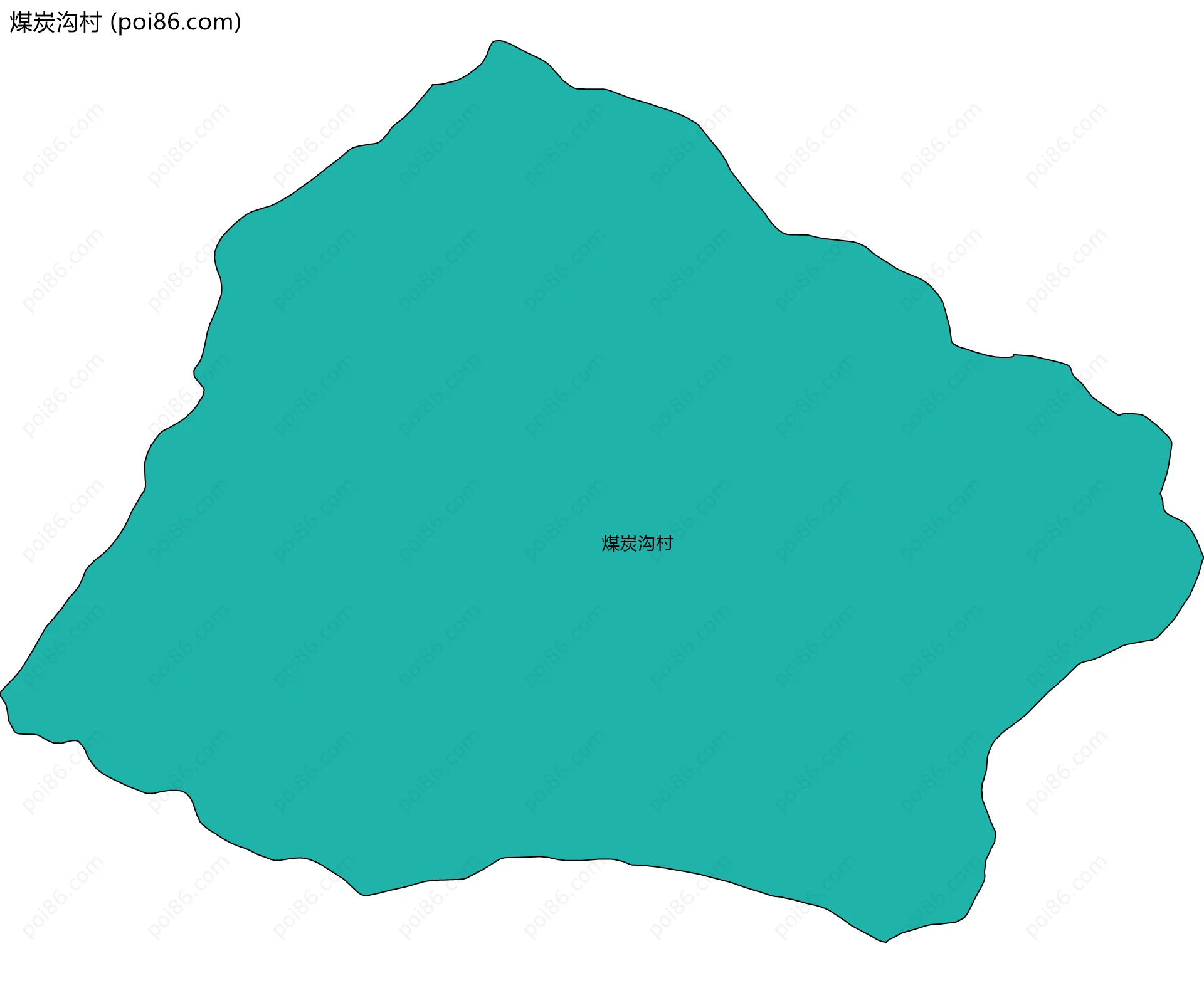 煤炭沟村边界地图