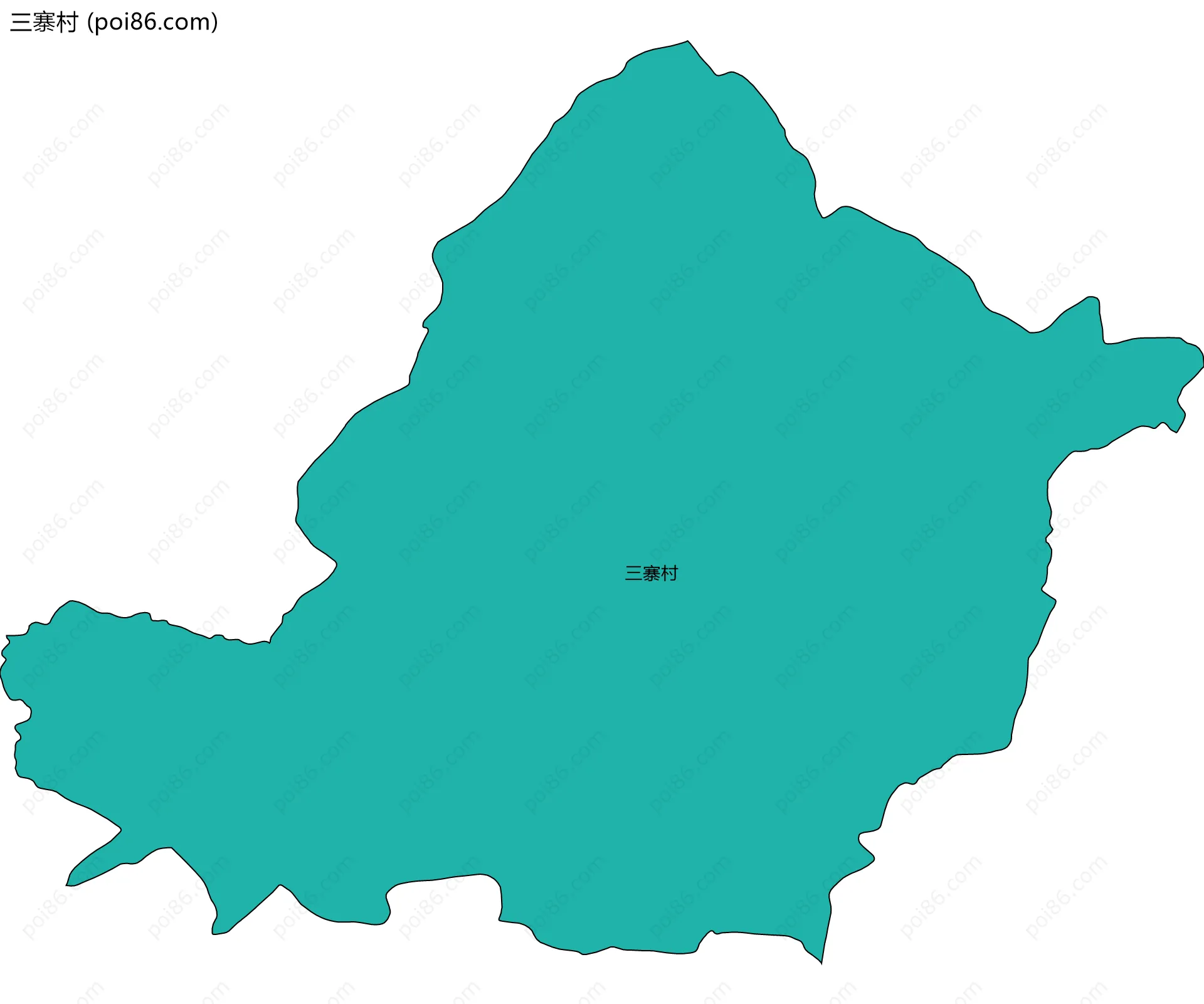 三寨村边界地图