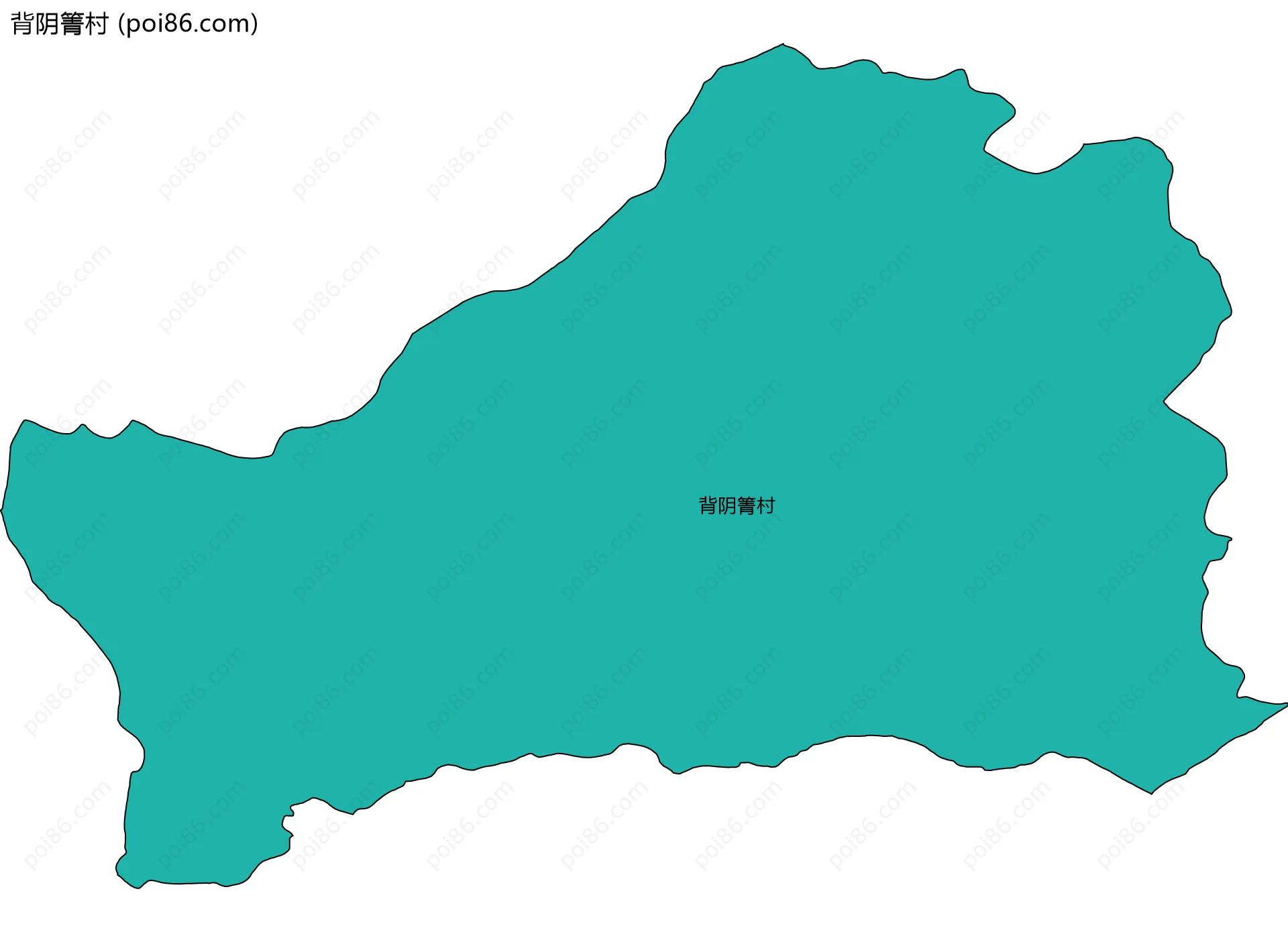 背阴箐村边界地图