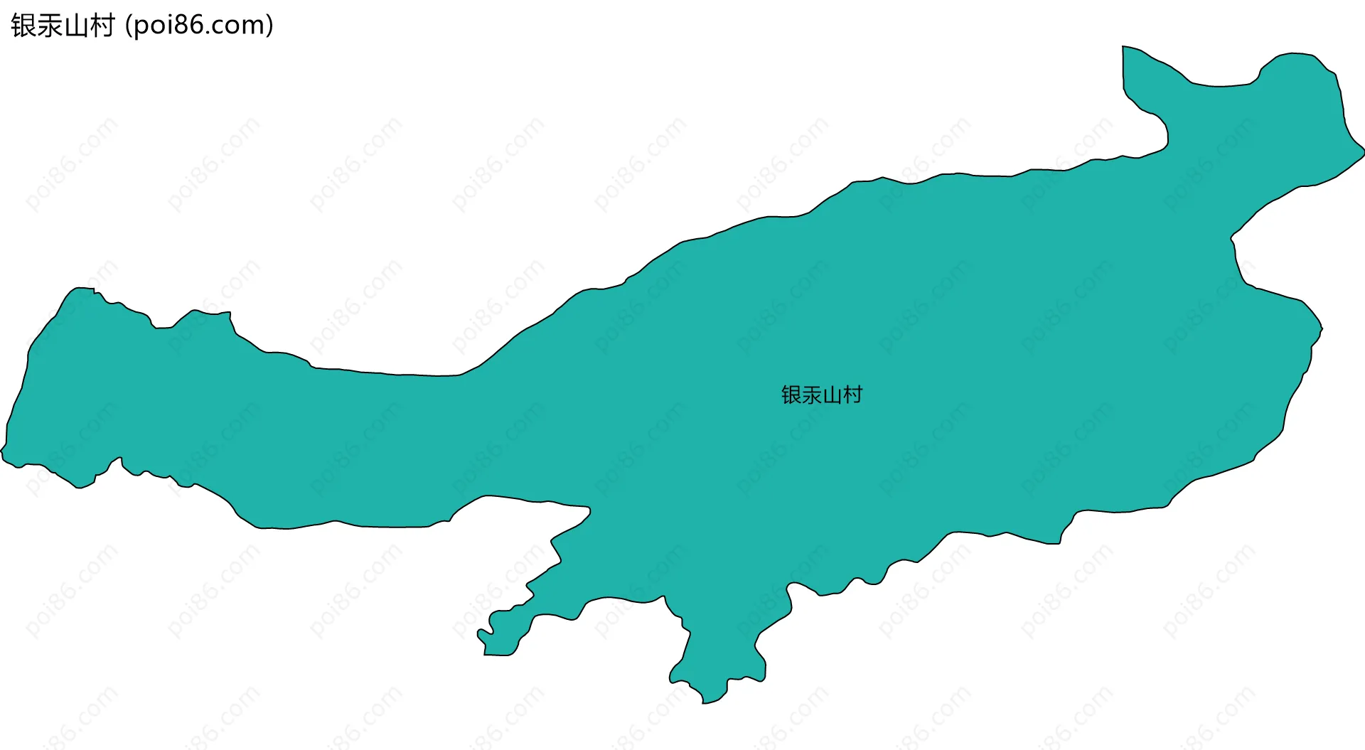 银汞山村边界地图