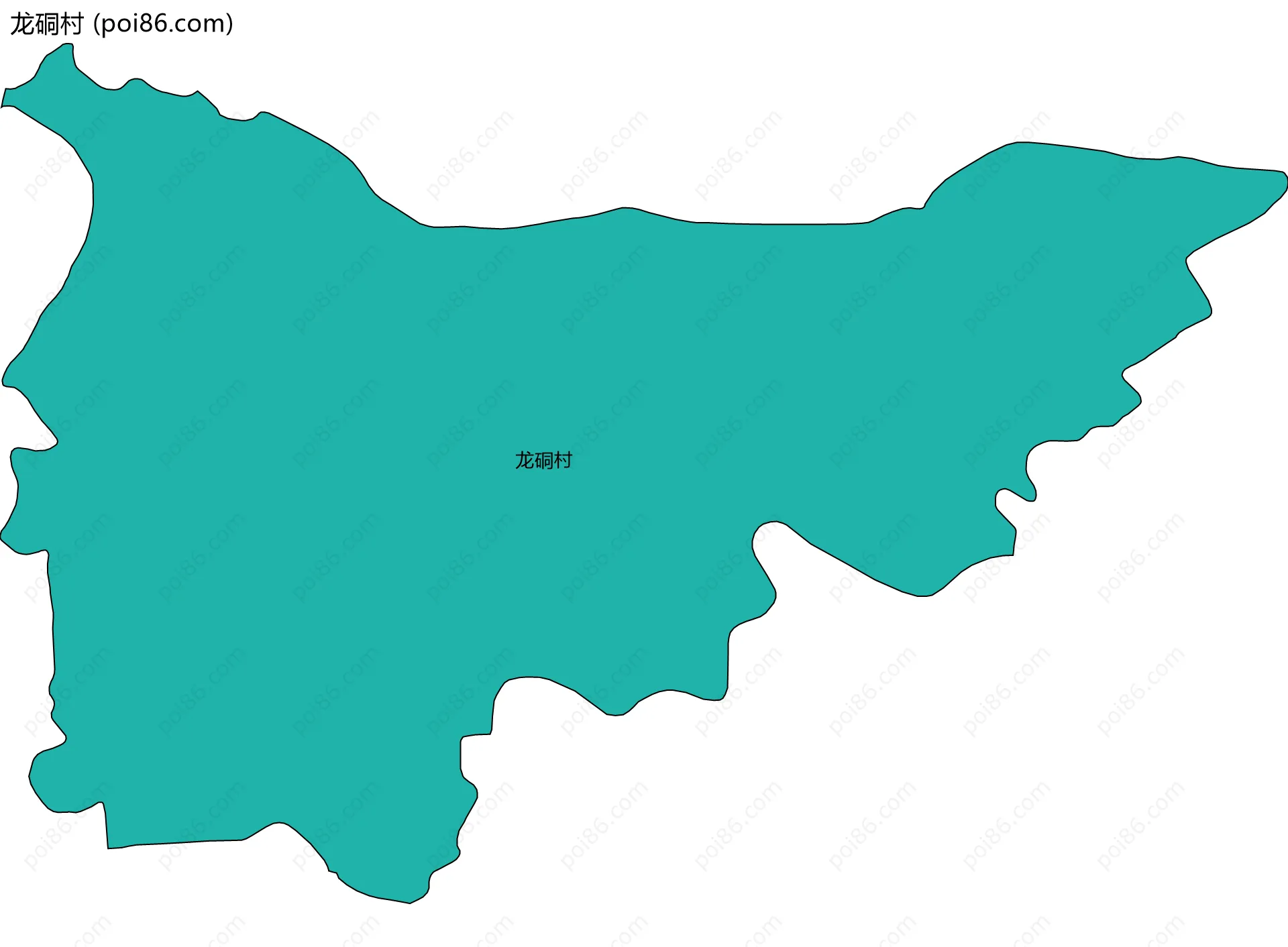 龙硐村边界地图