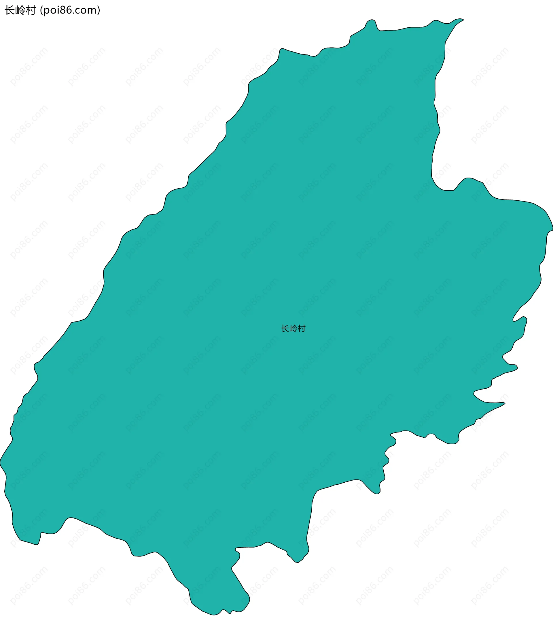 长岭村边界地图