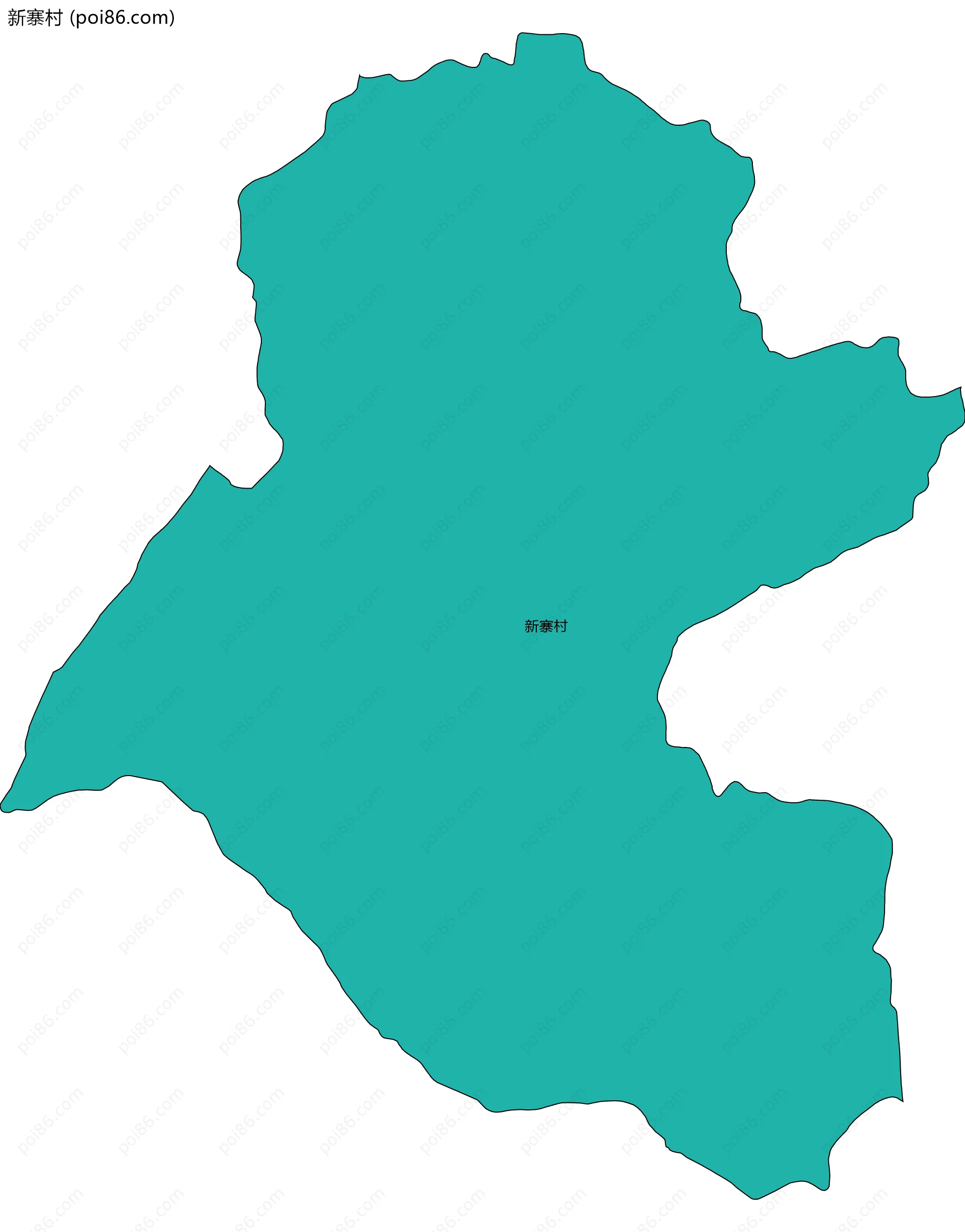 新寨村边界地图