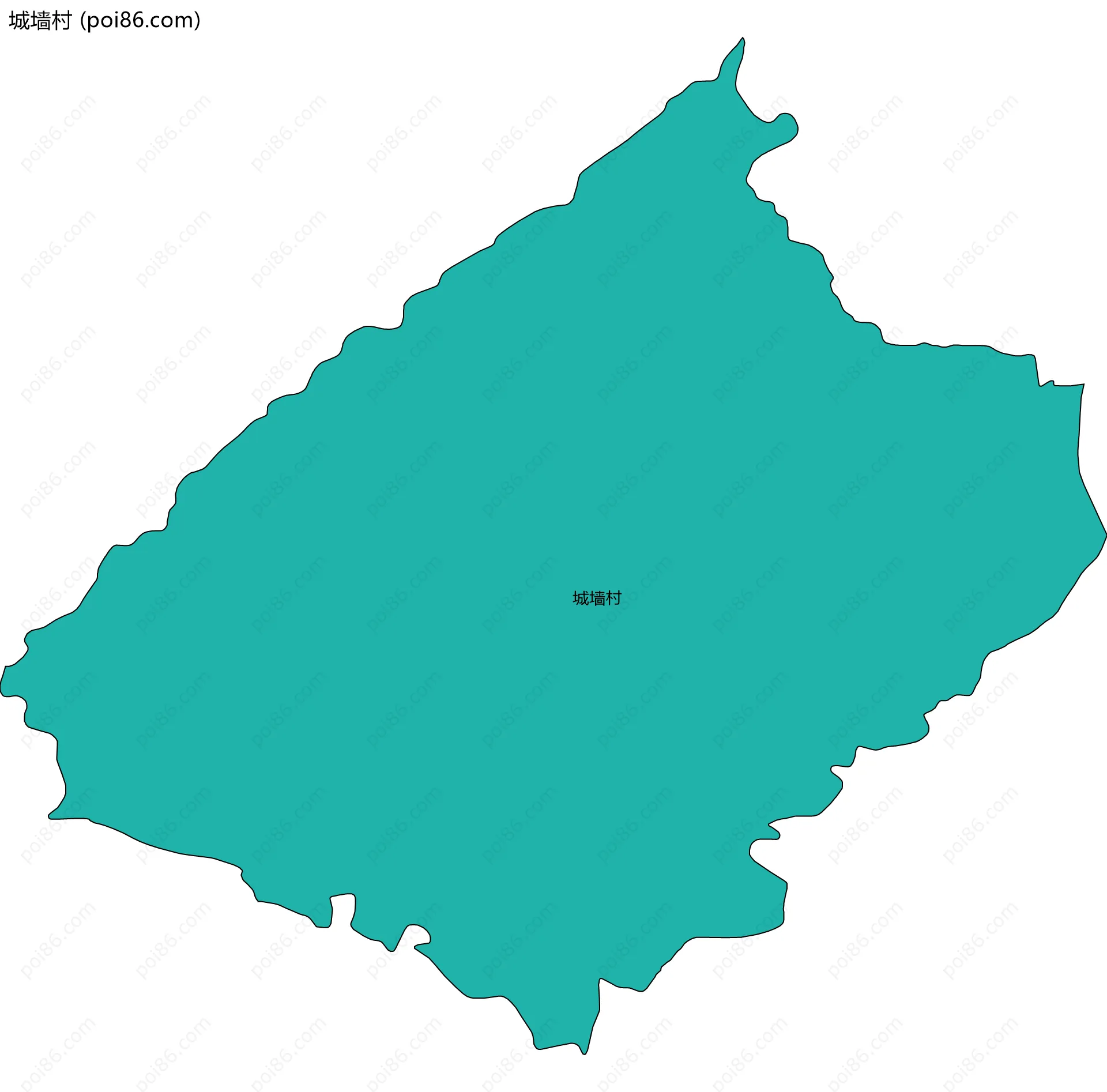 城墙村边界地图