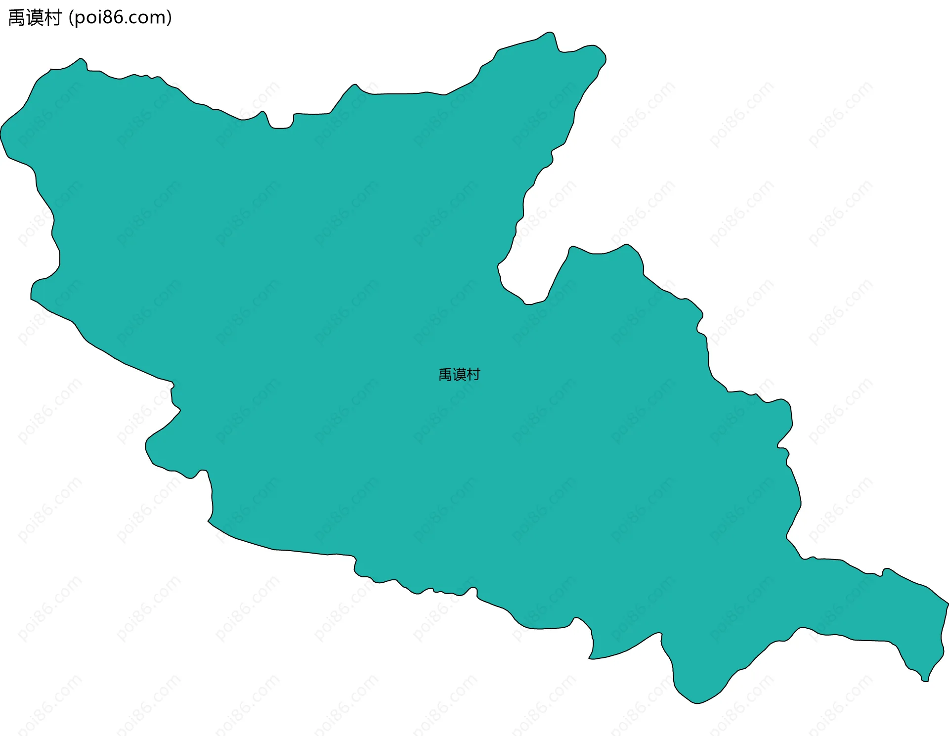 禹谟村边界地图