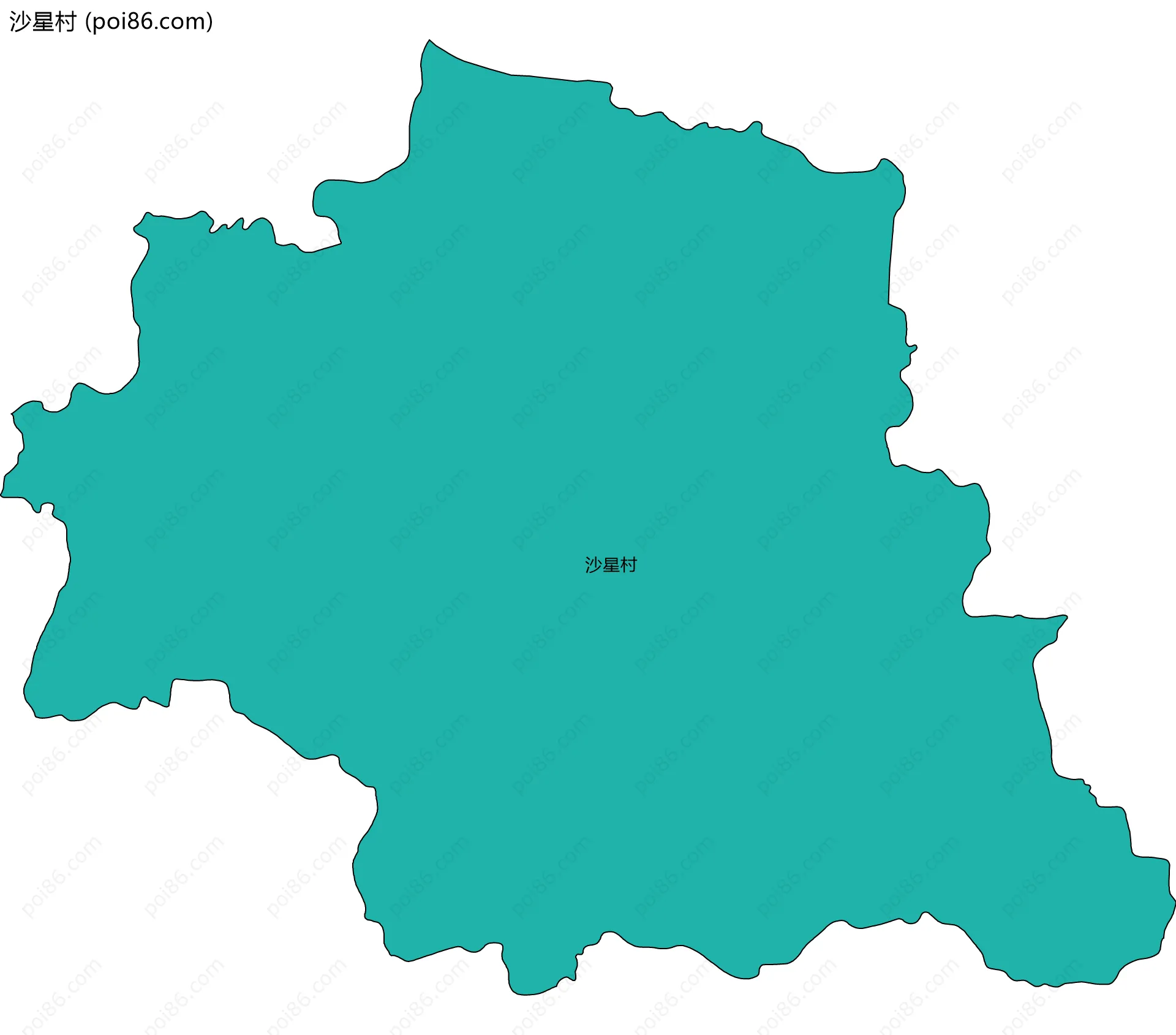 沙星村边界地图