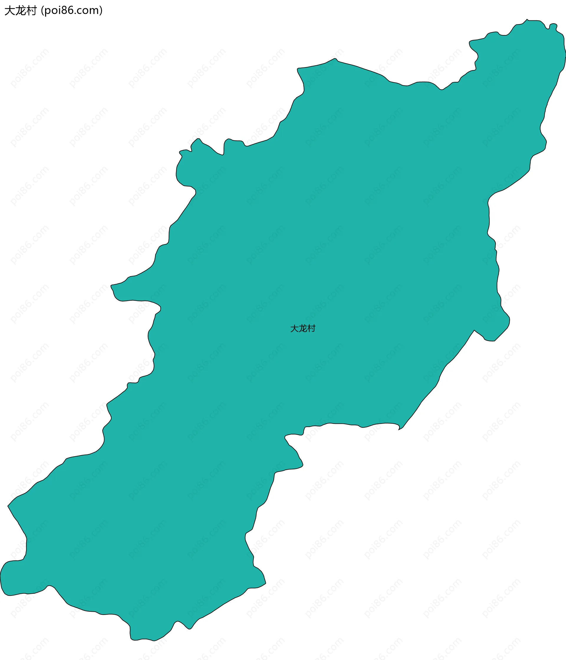 大龙村边界地图