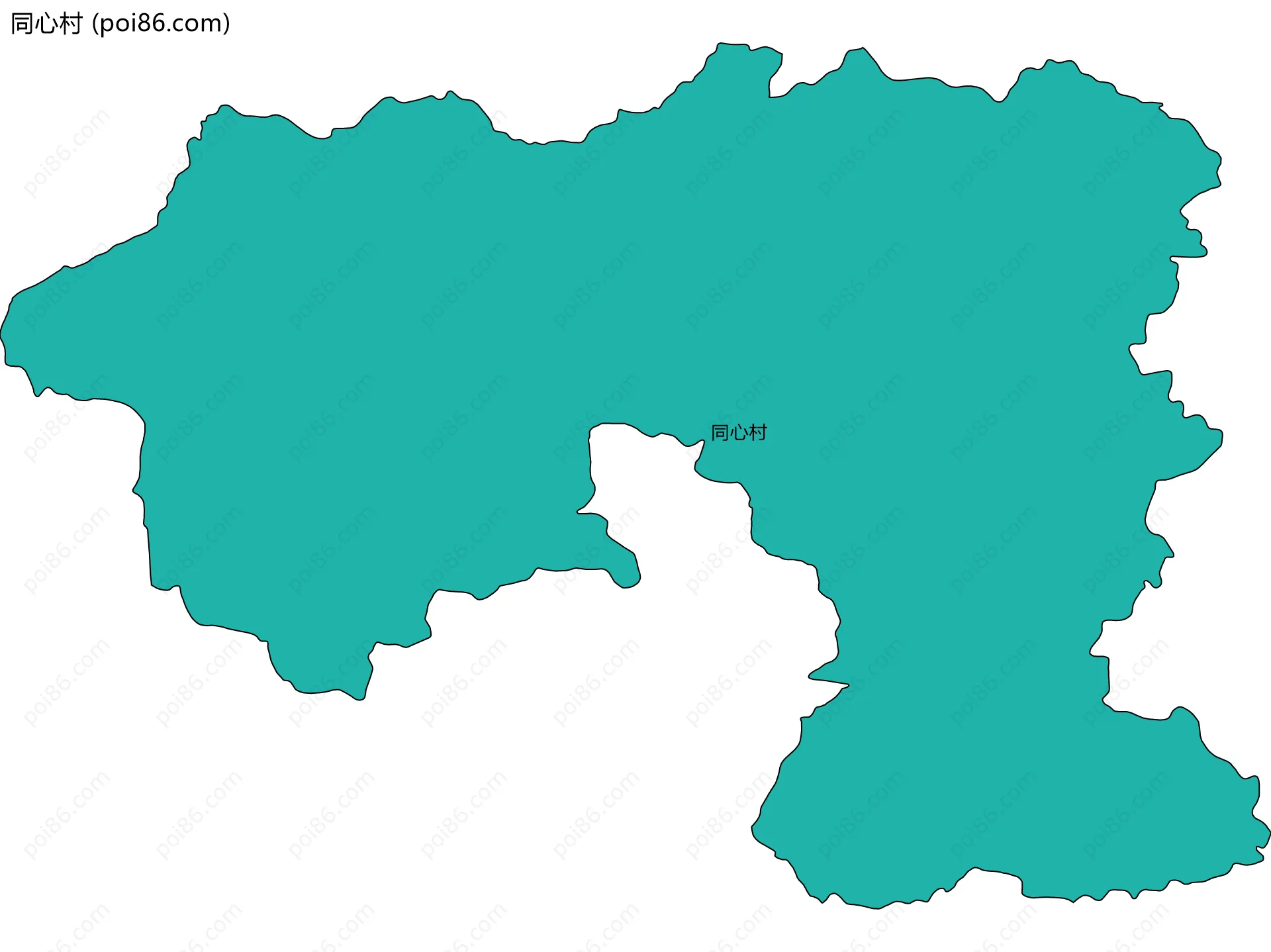 同心村边界地图