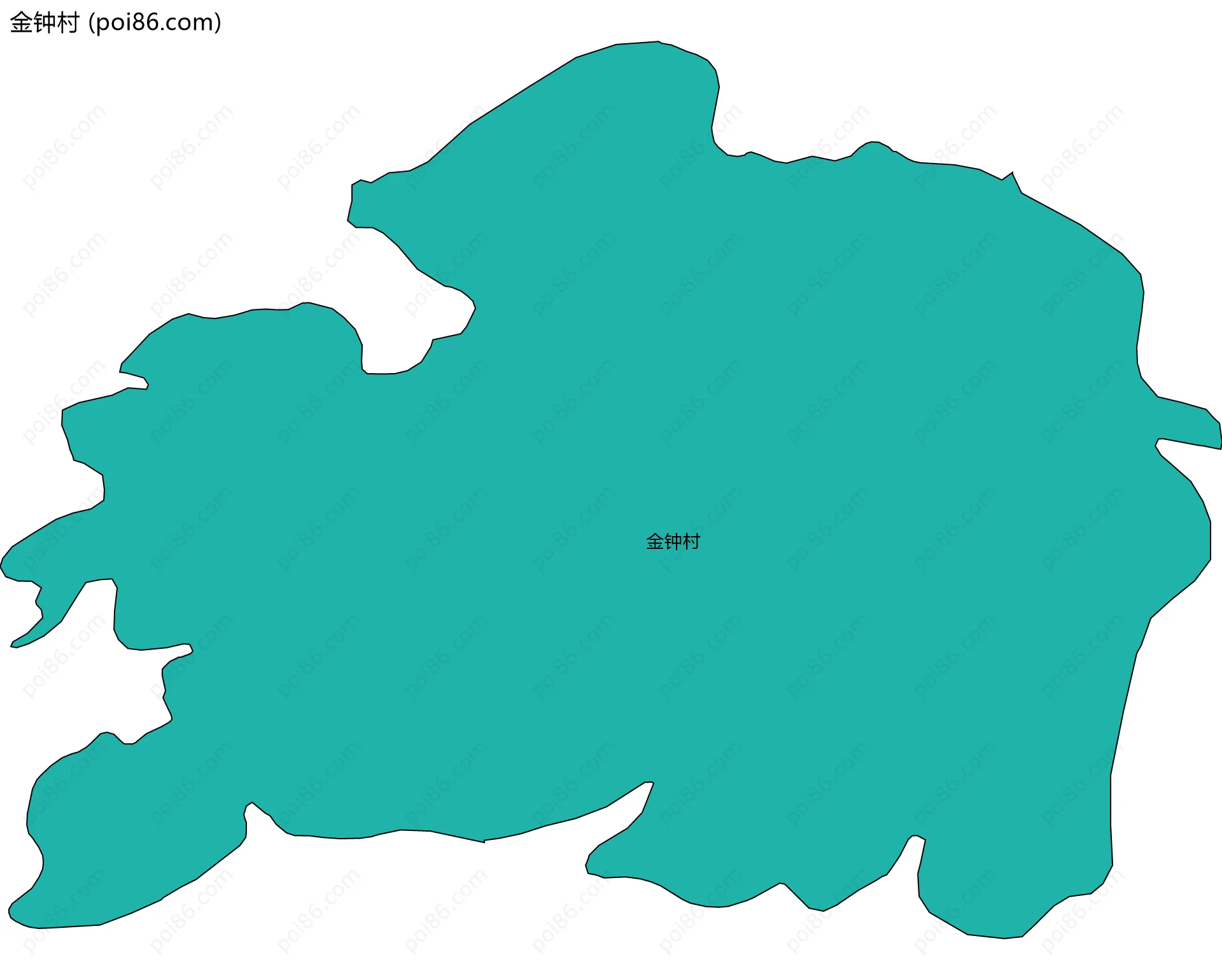 金钟村边界地图