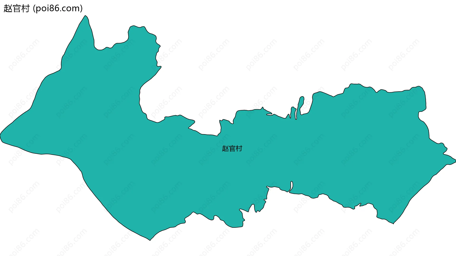 赵官村边界地图