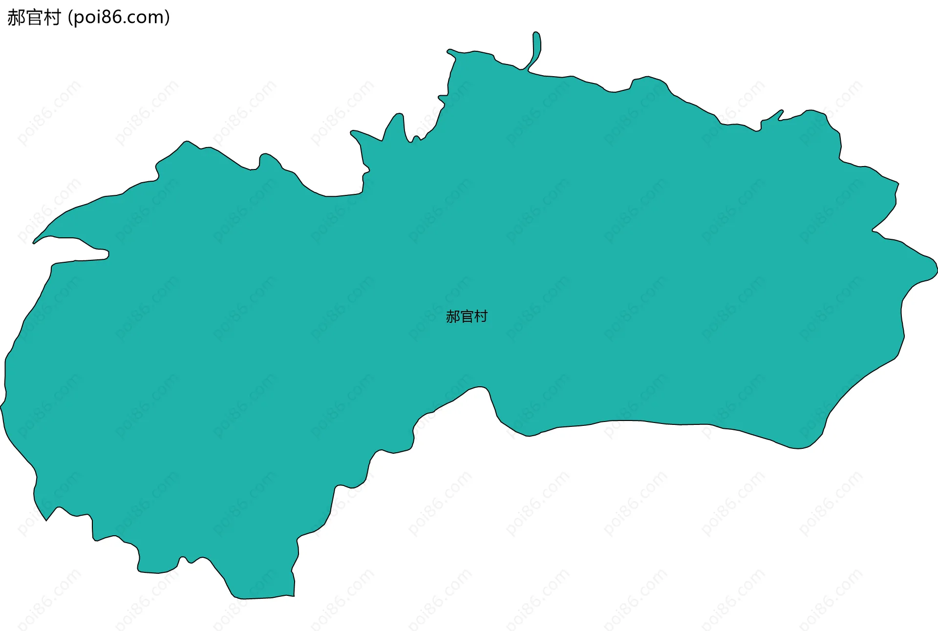 郝官村边界地图