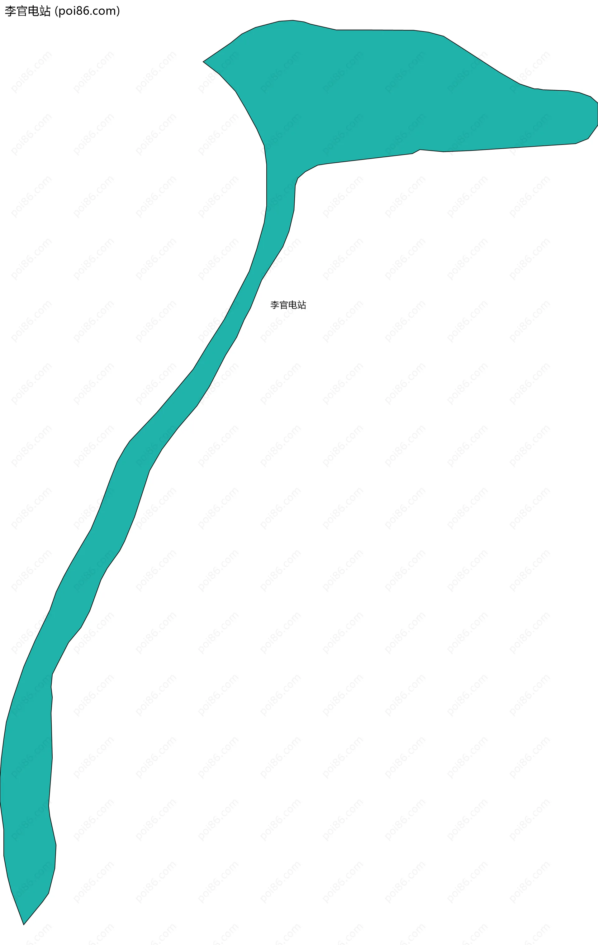 李官电站边界地图