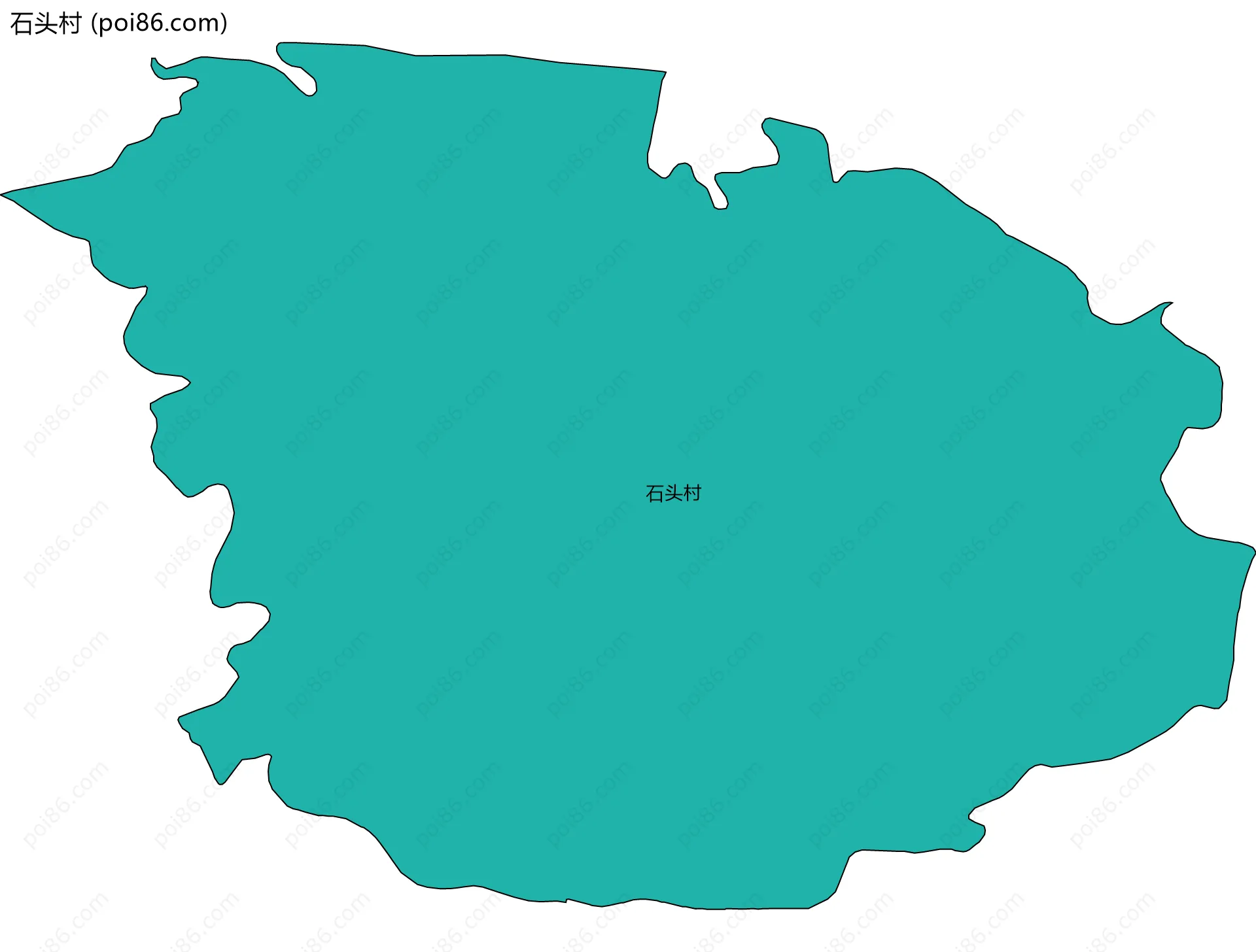 石头村边界地图