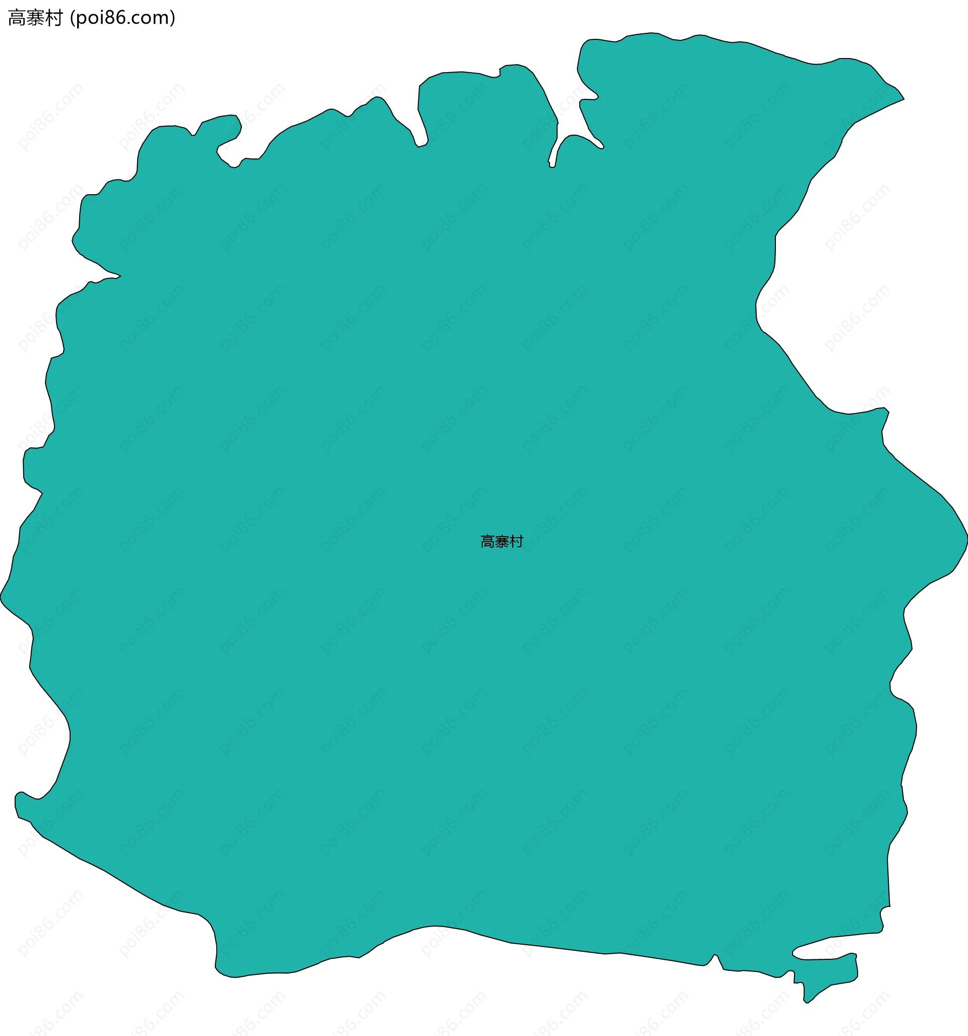 高寨村边界地图